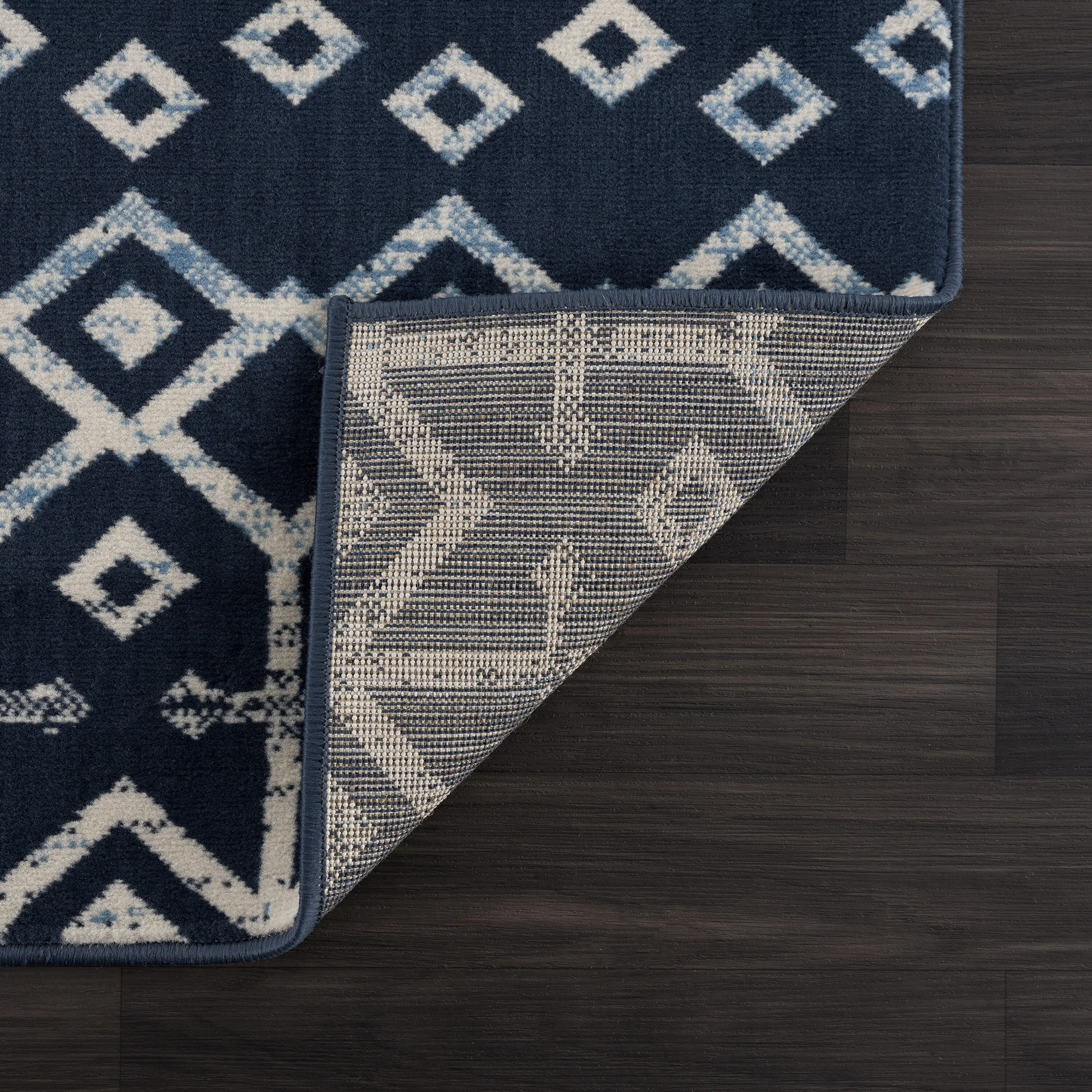 Beverly Rug Modern Bohemian Trellis Indoor Area Rug with Jute Backing for Living Room. Kitchen. Bedroom