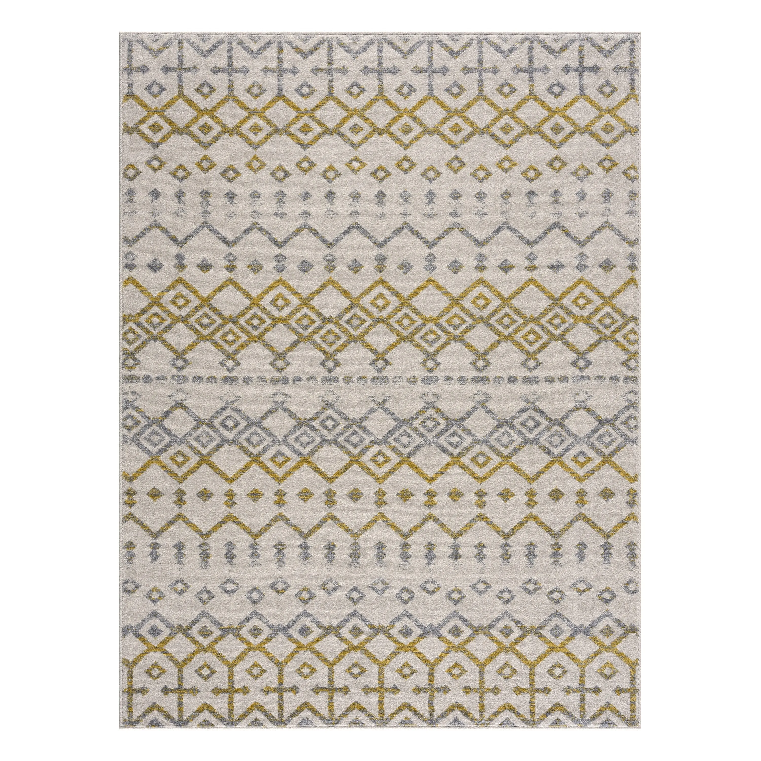 Beverly Rug Modern Bohemian Trellis Indoor Area Rug with Jute Backing for Living Room. Kitchen. Bedroom