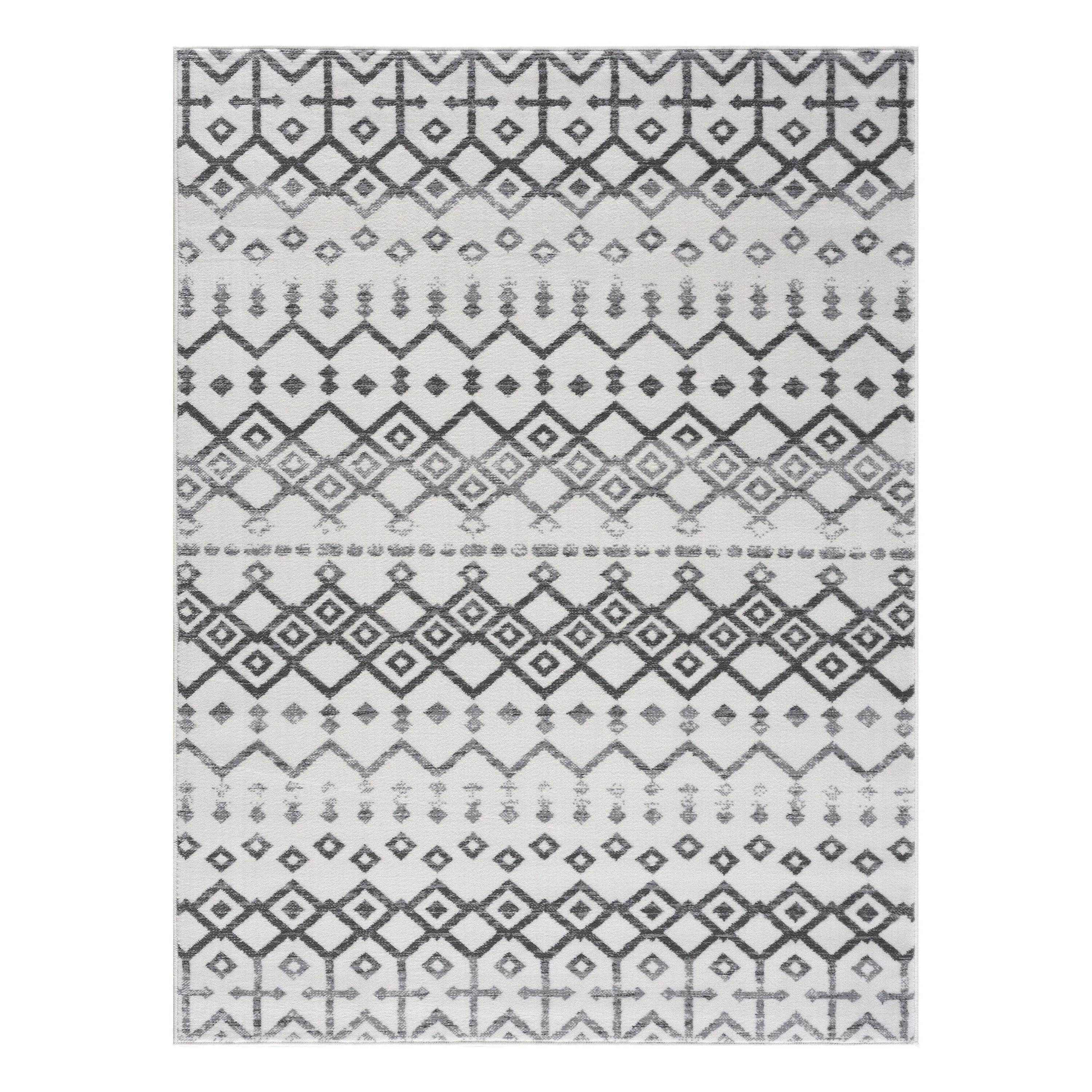 Beverly Rug Modern Bohemian Trellis Indoor Area Rug with Jute Backing for Living Room. Kitchen. Bedroom