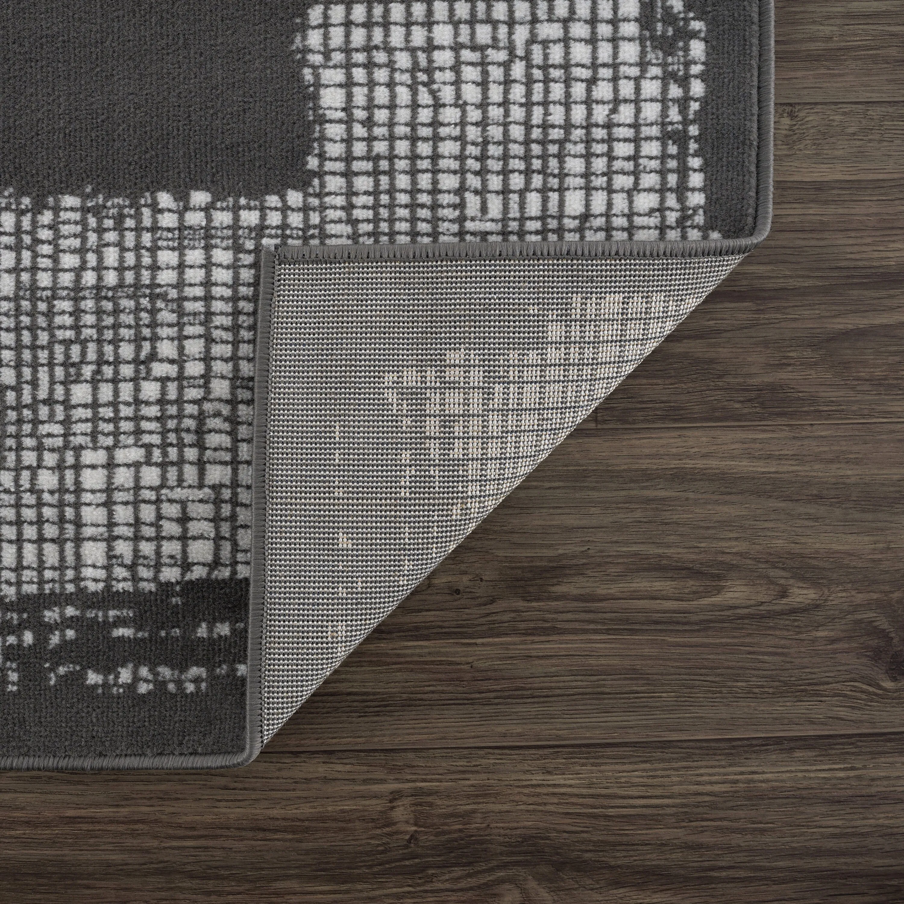 Beverly Rug Modern Border Indoor Area Rug with Jute Backing for Living Room. Kitchen. Bedroom