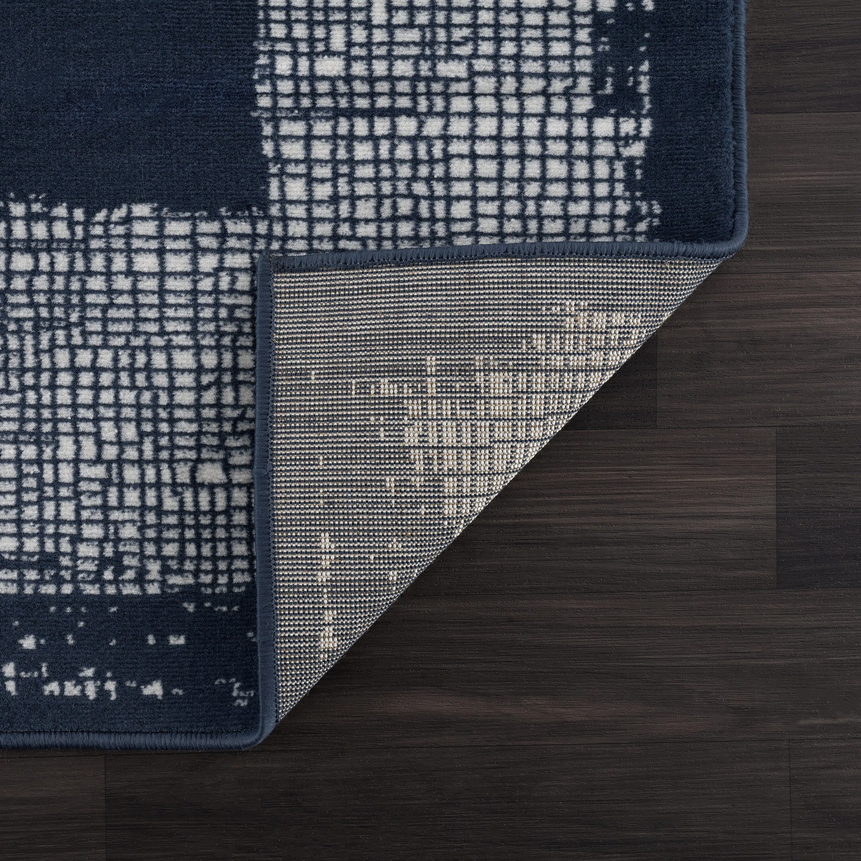 Beverly Rug Modern Border Indoor Area Rug with Jute Backing for Living Room. Kitchen. Bedroom
