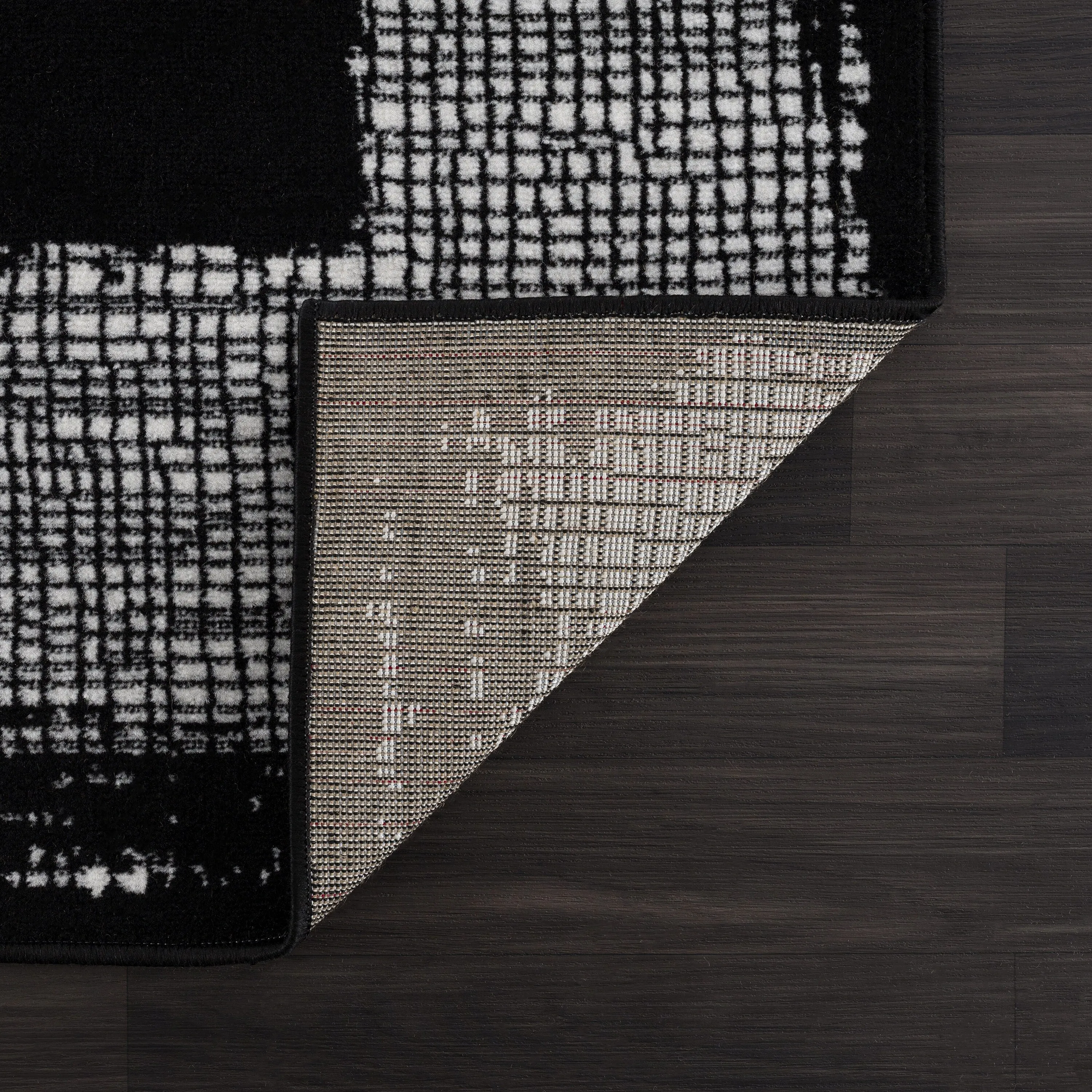 Beverly Rug Modern Border Indoor Area Rug with Jute Backing for Living Room. Kitchen. Bedroom