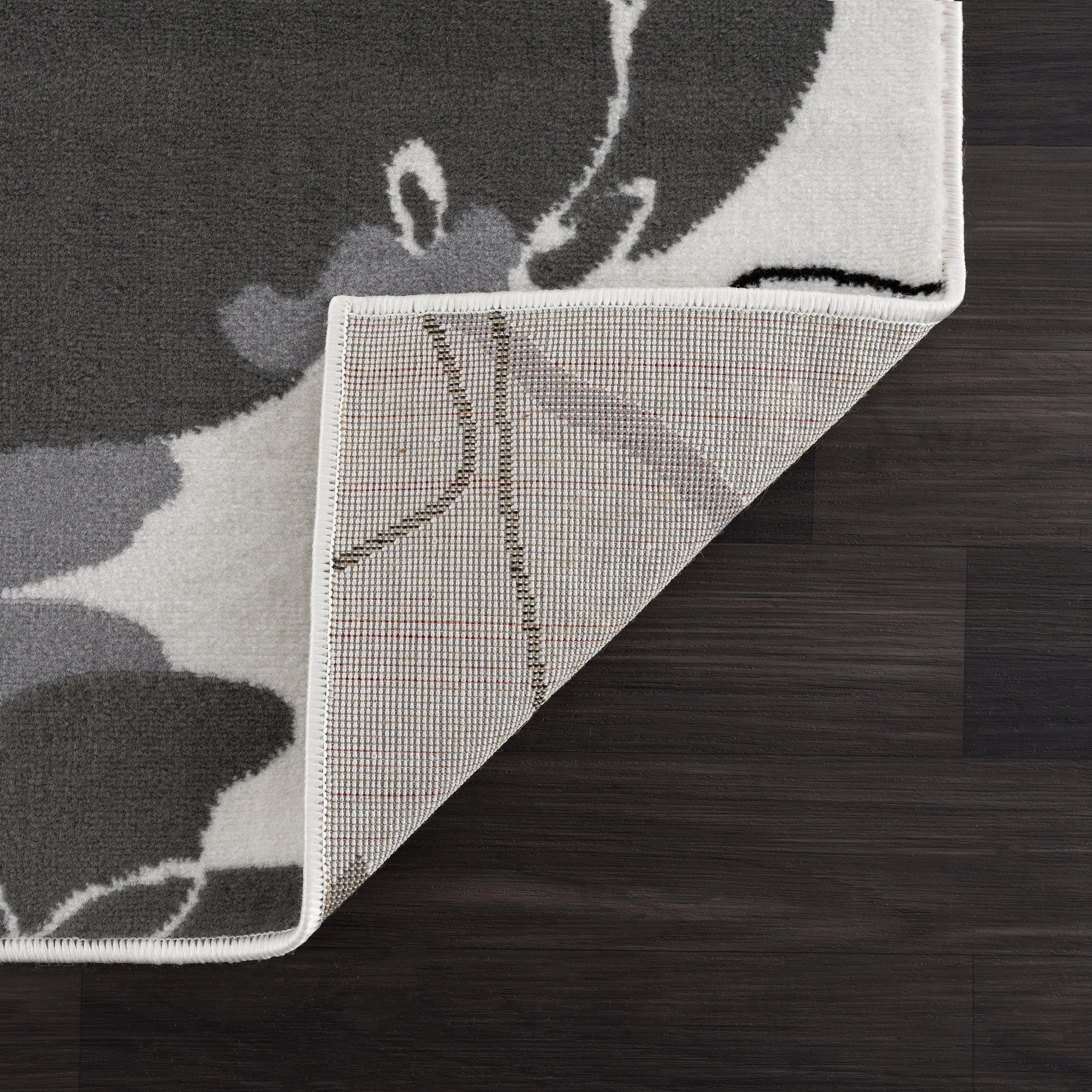 Beverly Rug Modern Multicolor Floral Indoor Area Rug with Jute Backing