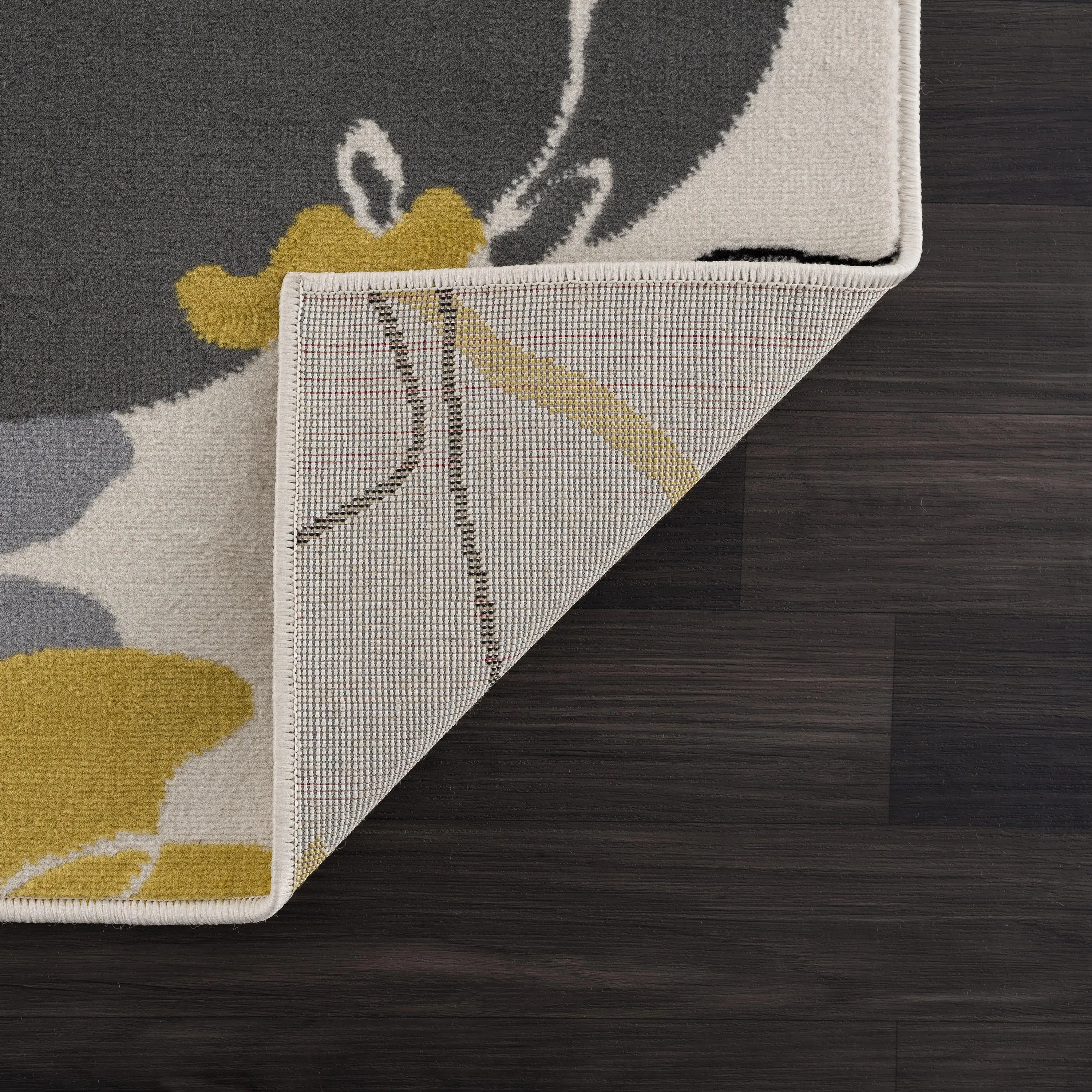 Beverly Rug Modern Multicolor Floral Indoor Area Rug with Jute Backing