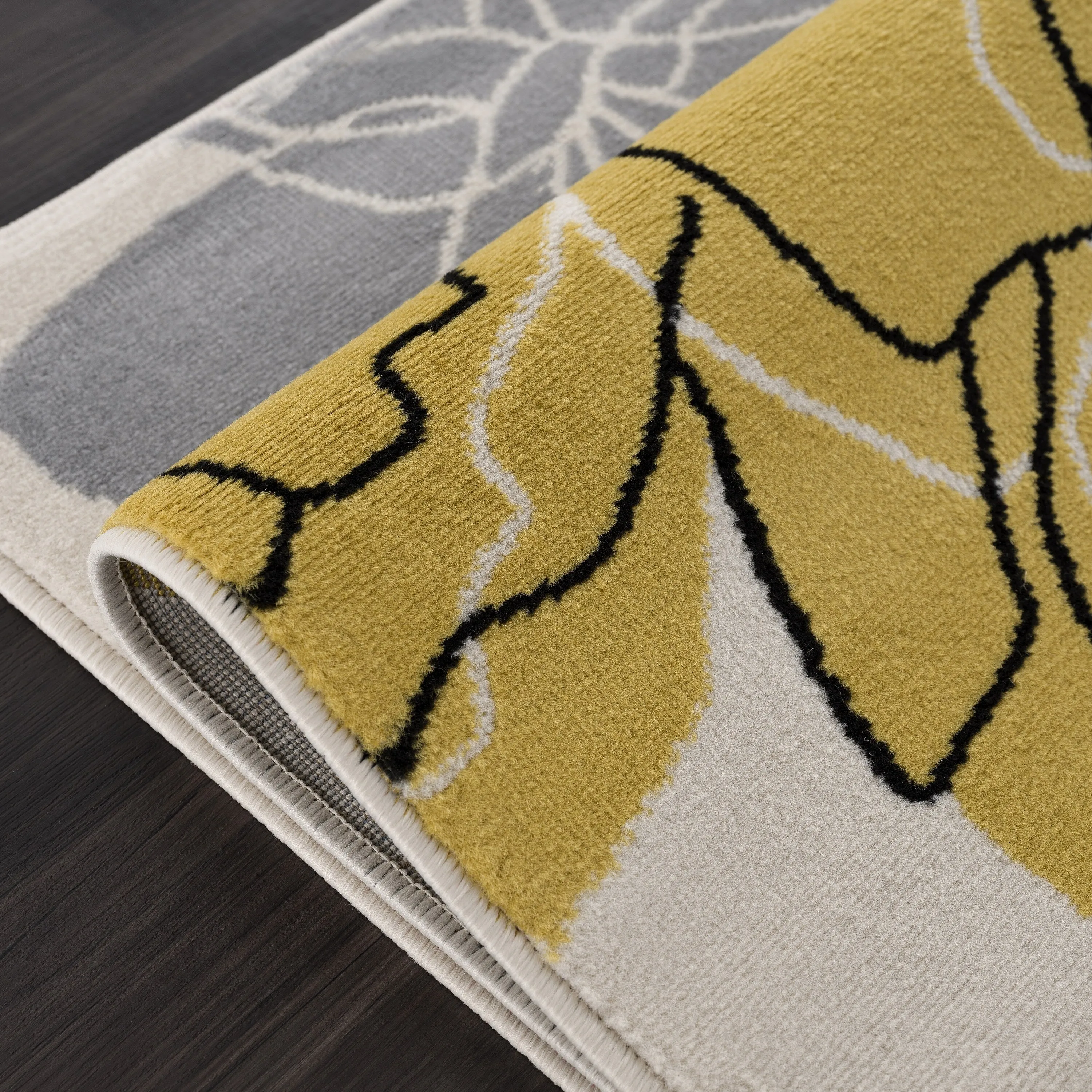 Beverly Rug Modern Multicolor Floral Indoor Area Rug with Jute Backing