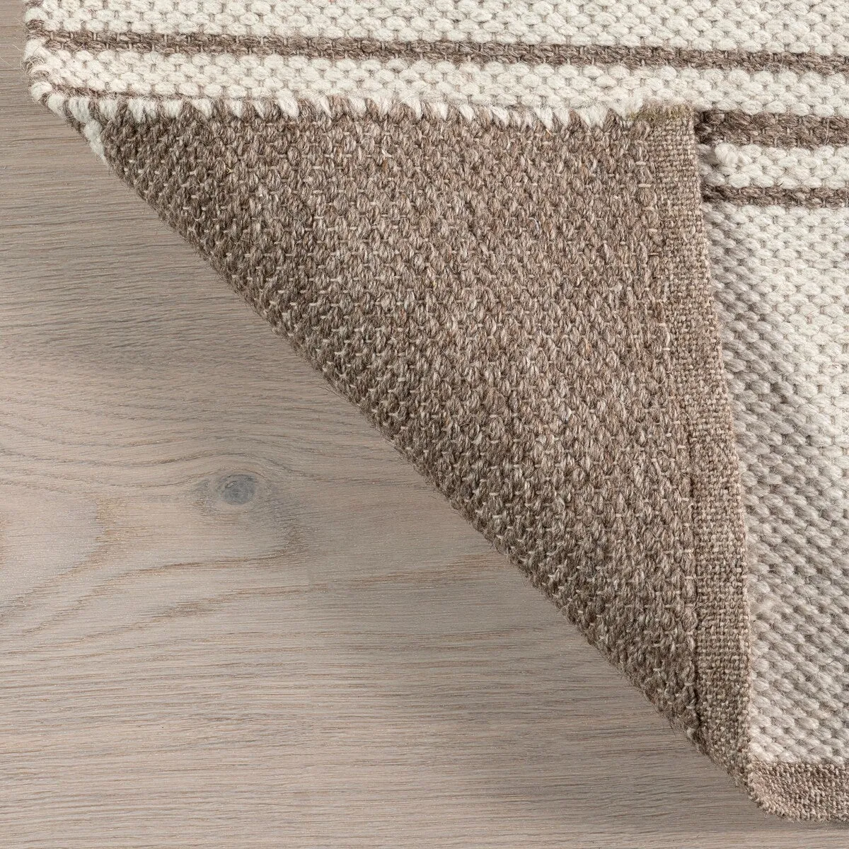 Birchwood Reversible Striped Wool Area Rug