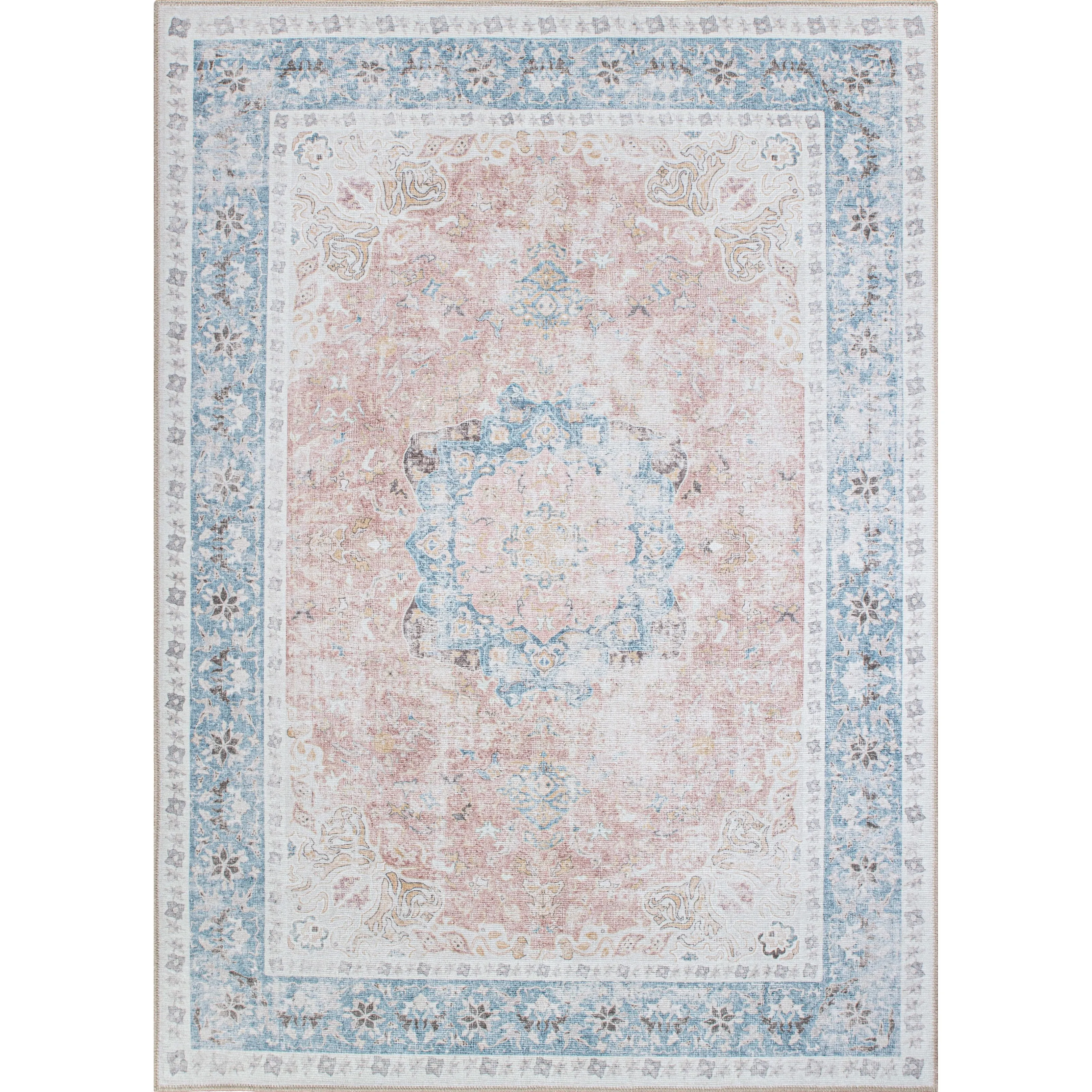 Bohemian Distressed Machine Washable Area Rug