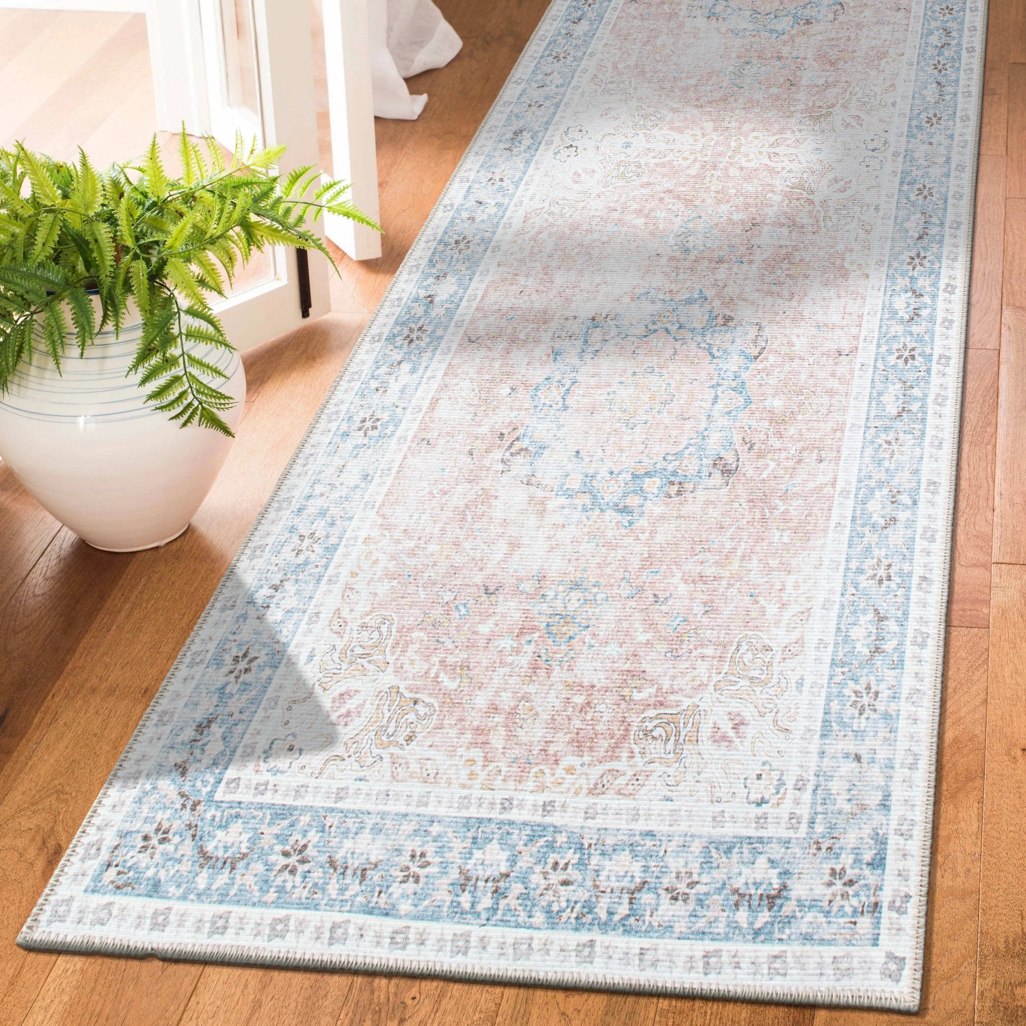 Bohemian Distressed Machine Washable Area Rug