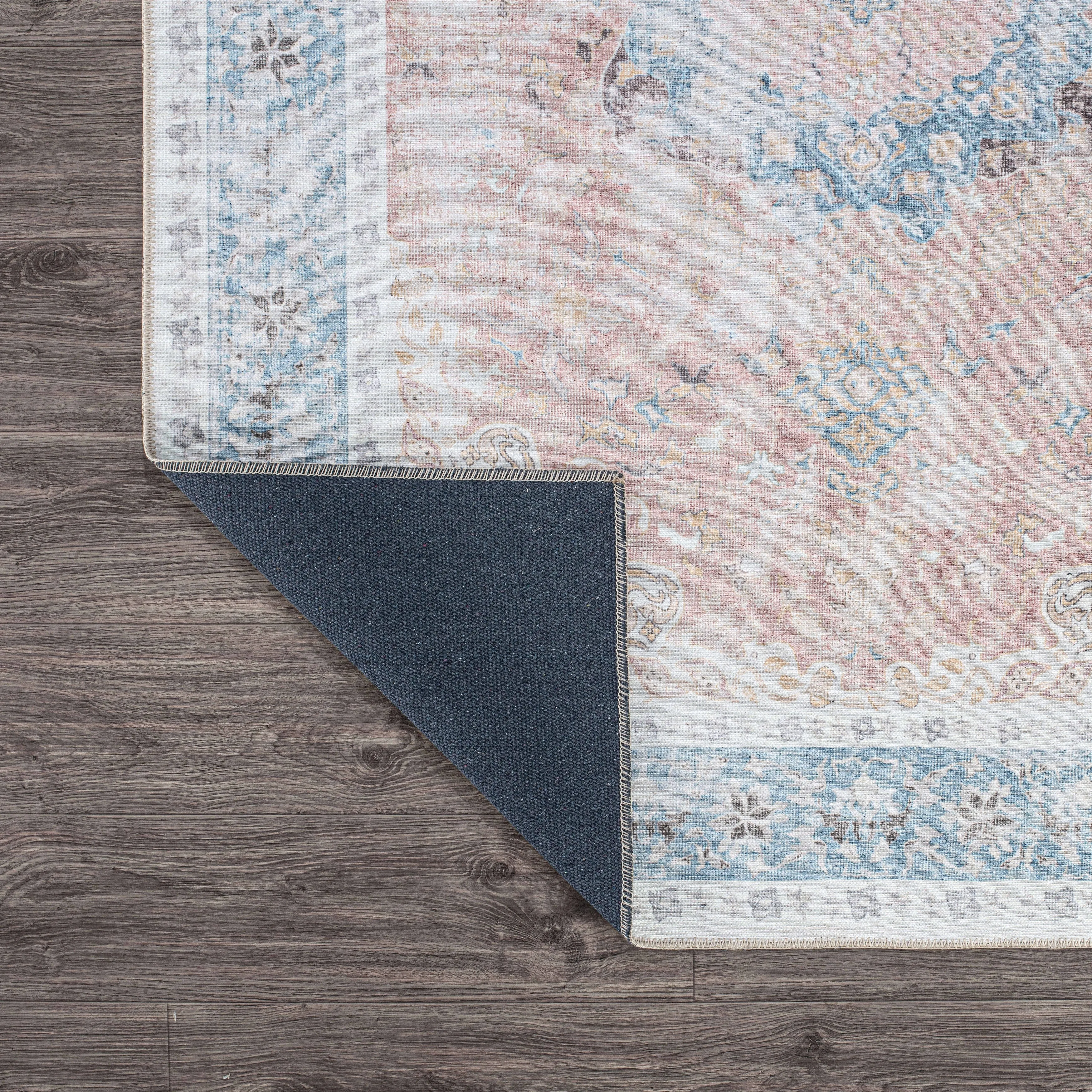 Bohemian Distressed Machine Washable Area Rug