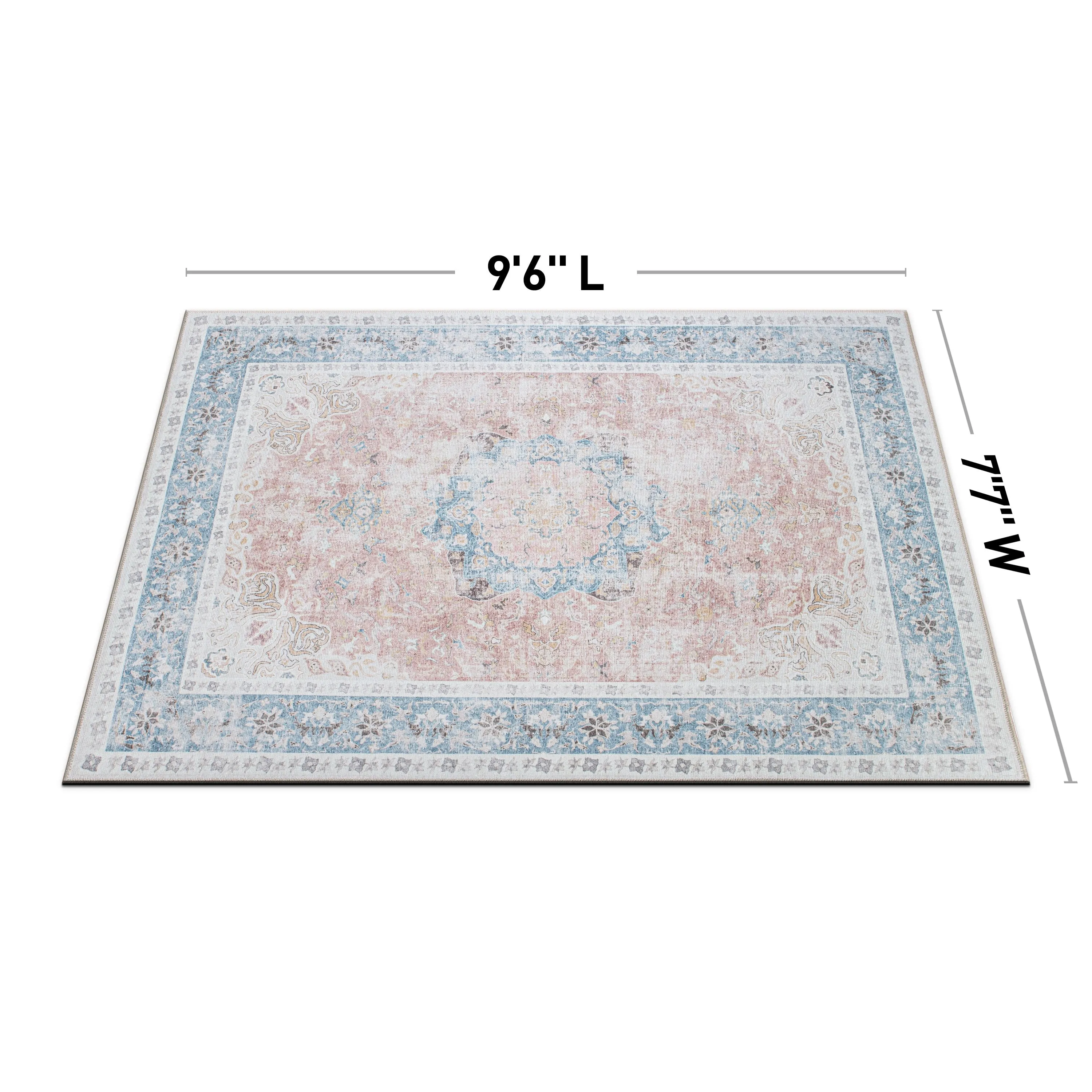 Bohemian Distressed Machine Washable Area Rug