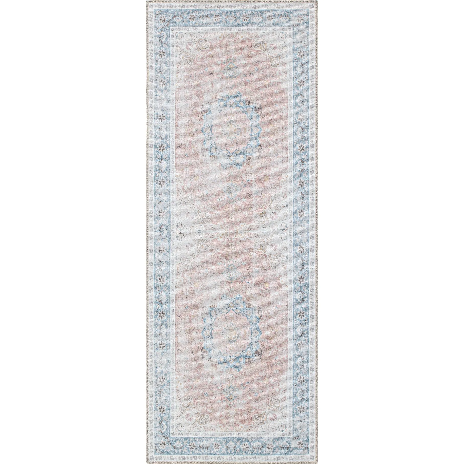 Bohemian Distressed Machine Washable Area Rug