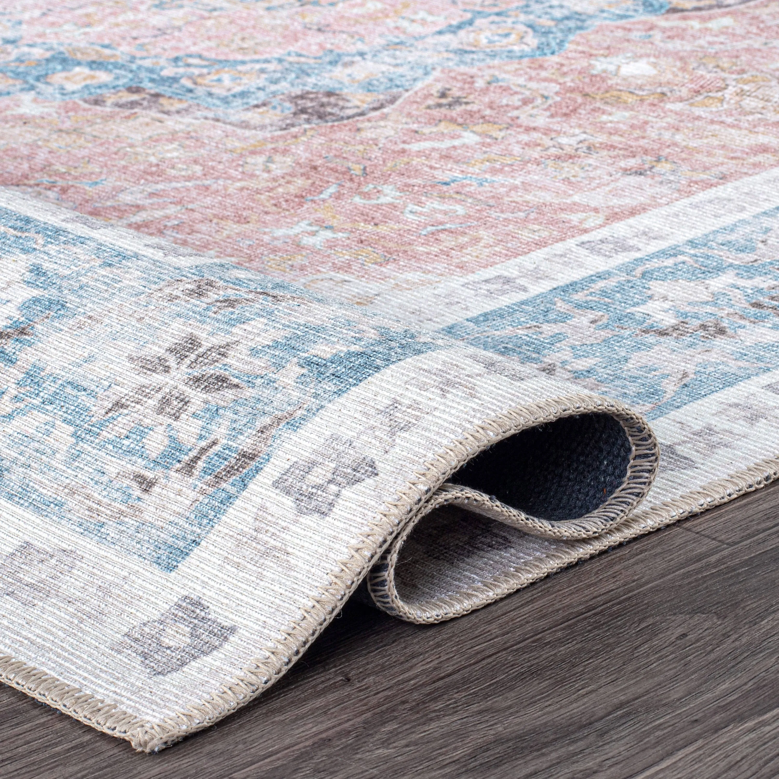 Bohemian Distressed Machine Washable Area Rug