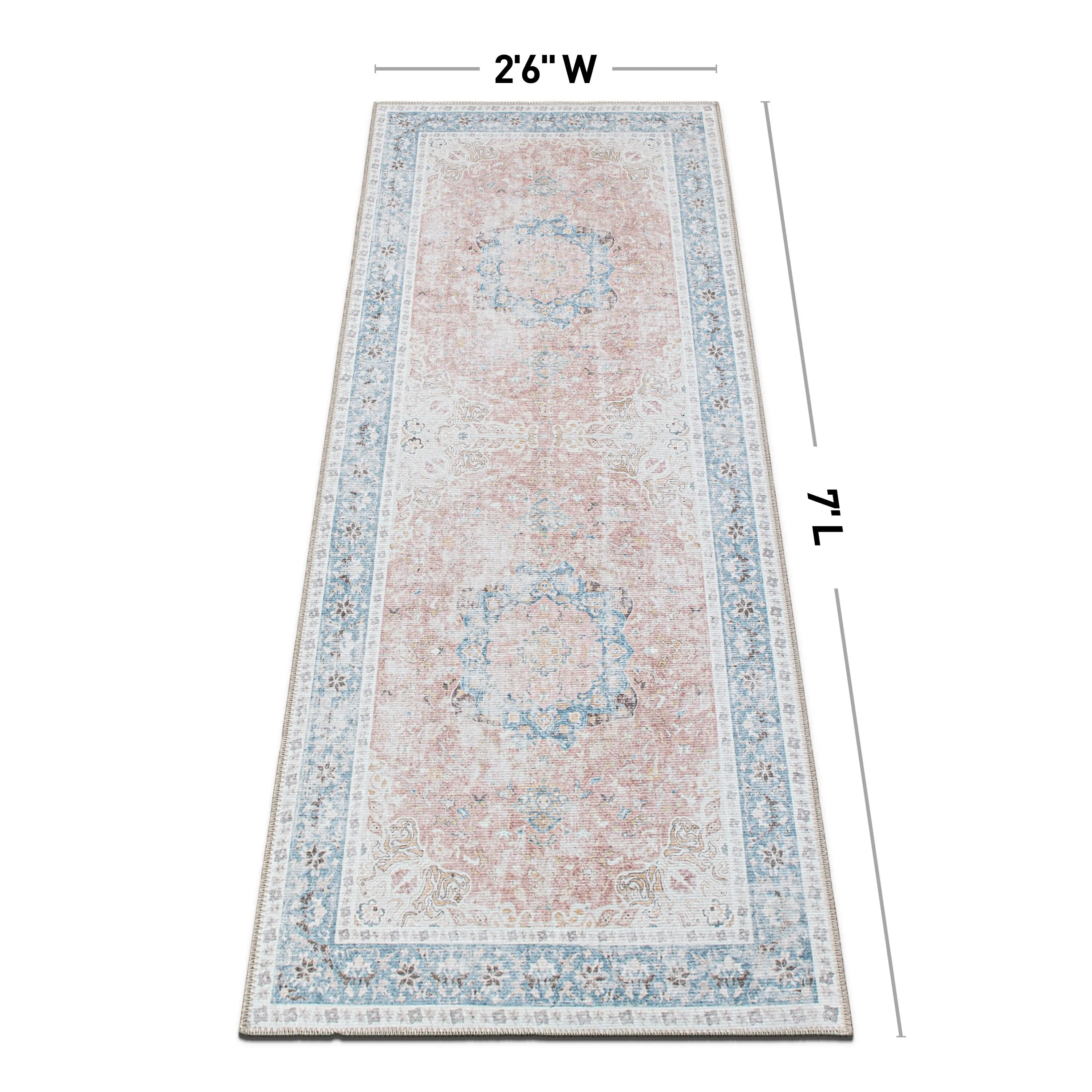Bohemian Distressed Machine Washable Area Rug