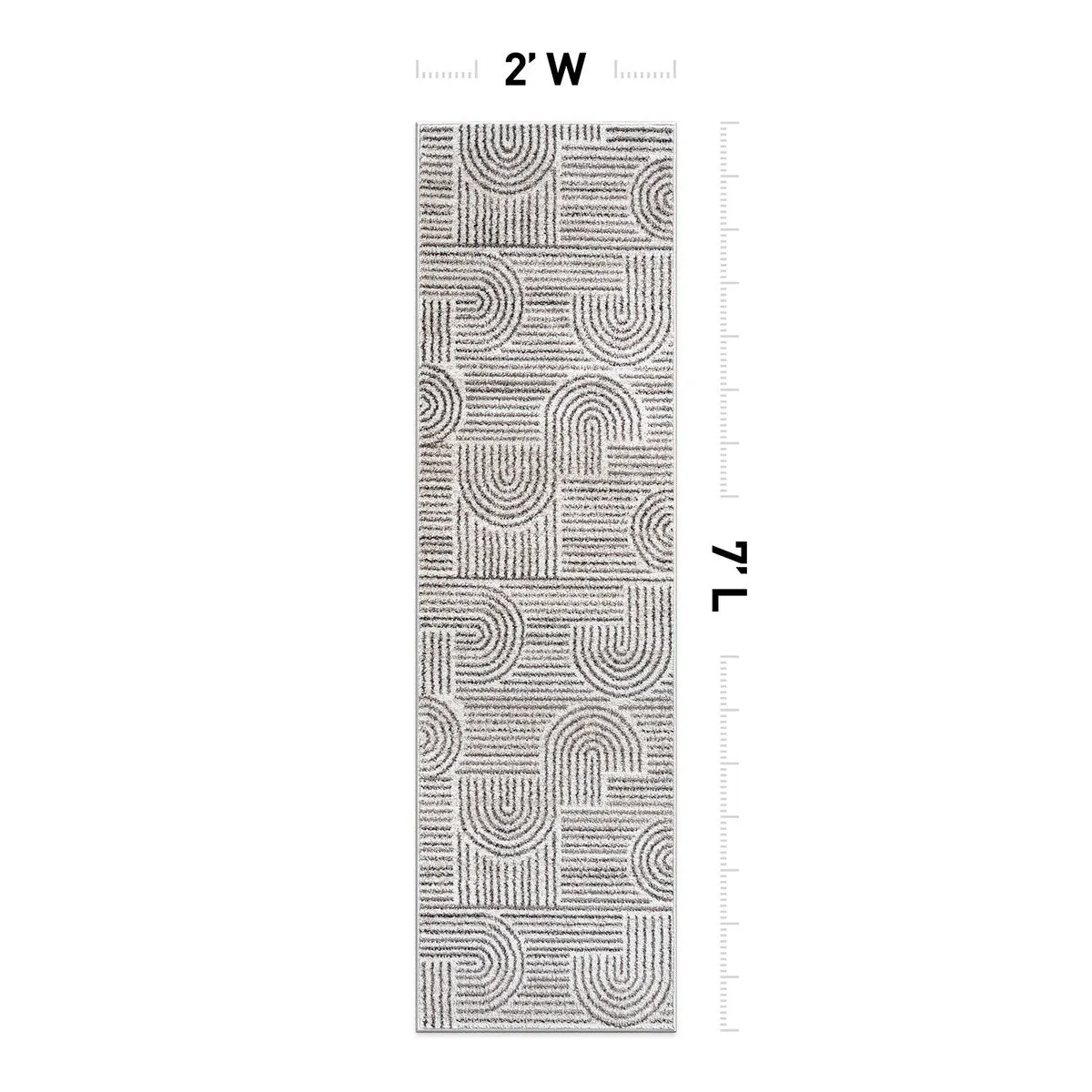 Bohemian Stripe Arch Design Area Rug