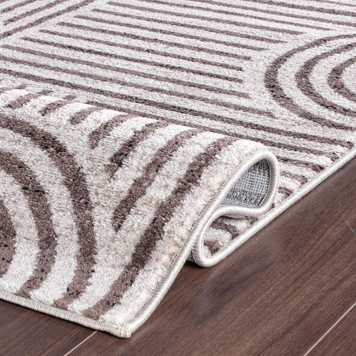 Bohemian Stripe Arch Design Area Rug