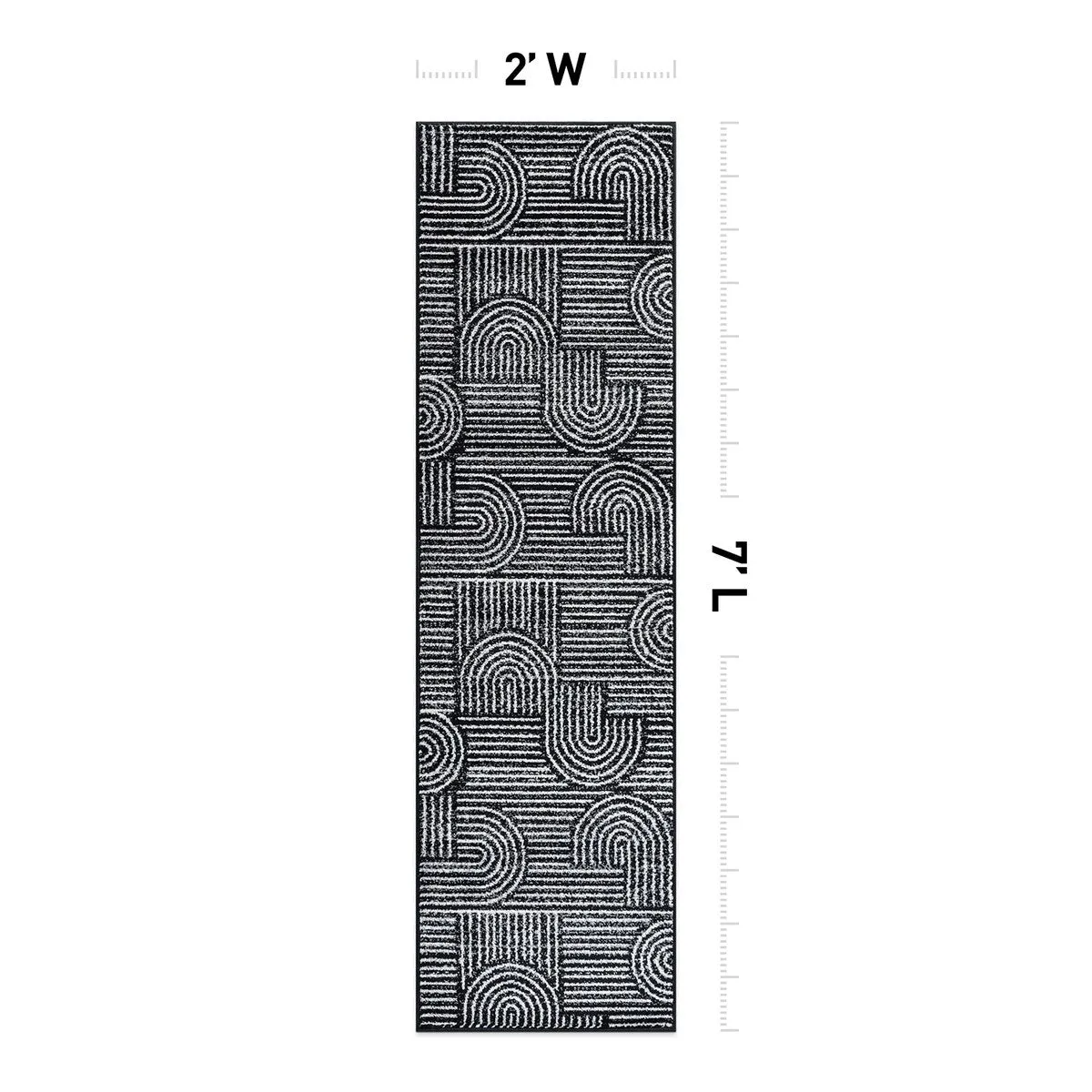 Bohemian Stripe Arch Design Area Rug