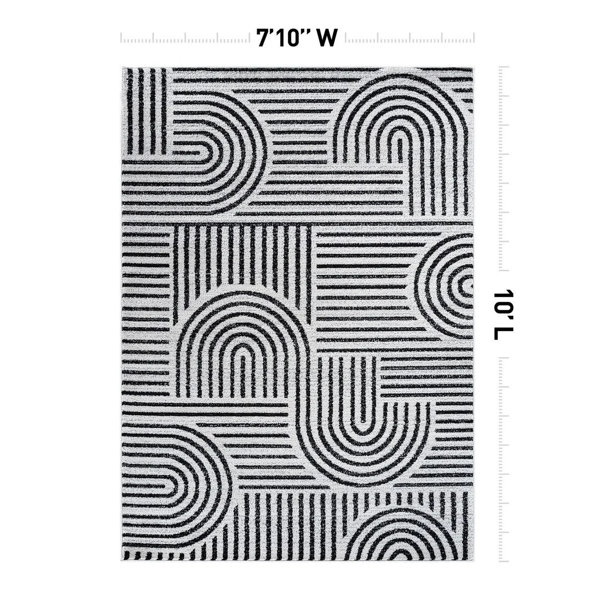 Bohemian Stripe Arch Design Area Rug