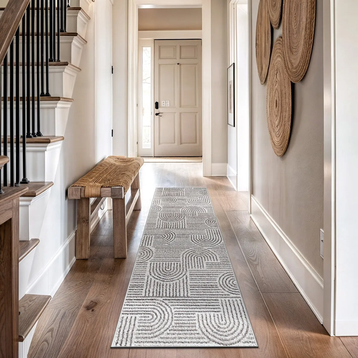 Bohemian Stripe Arch Design Area Rug