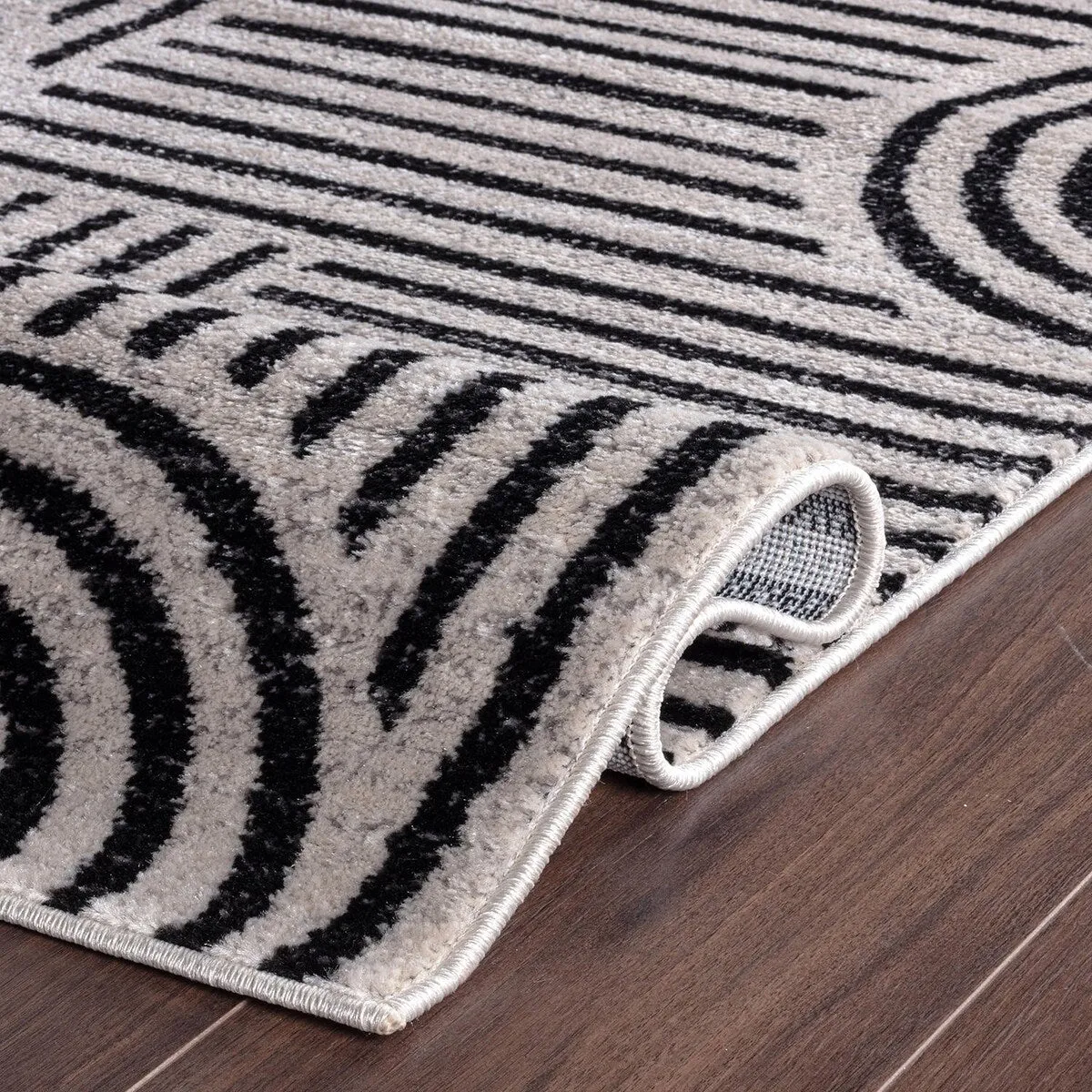 Bohemian Stripe Arch Design Area Rug