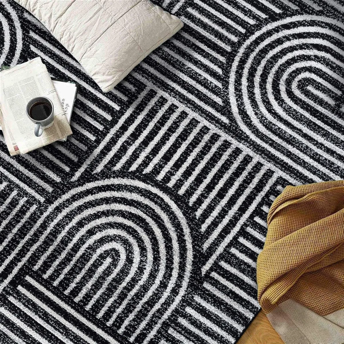 Bohemian Stripe Arch Design Area Rug