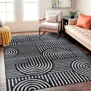 Bohemian Stripe Arch Design Area Rug