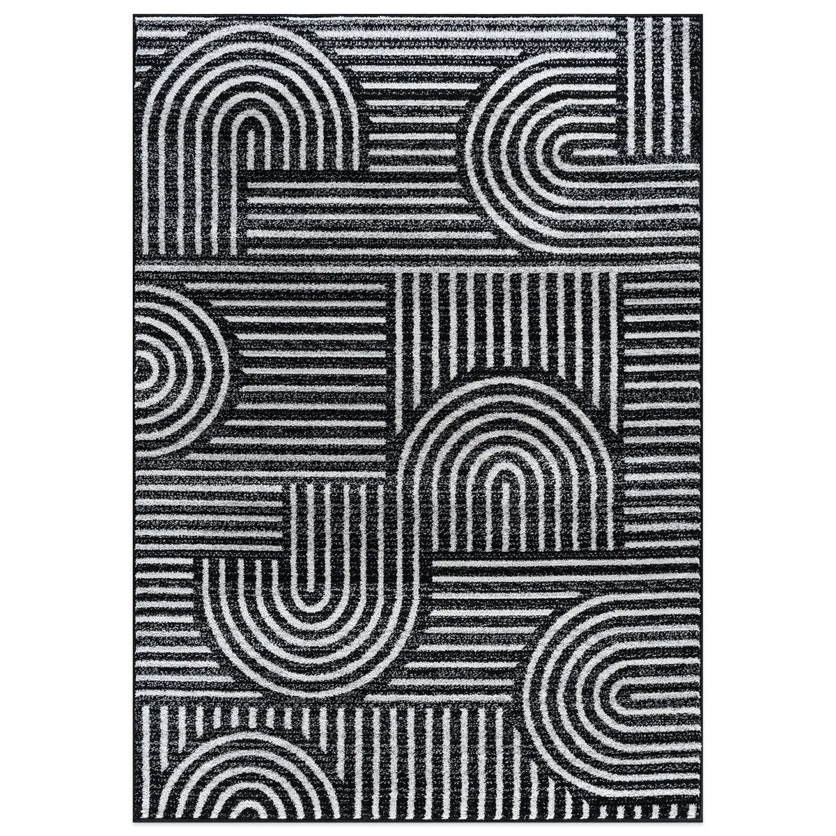 Bohemian Stripe Arch Design Area Rug