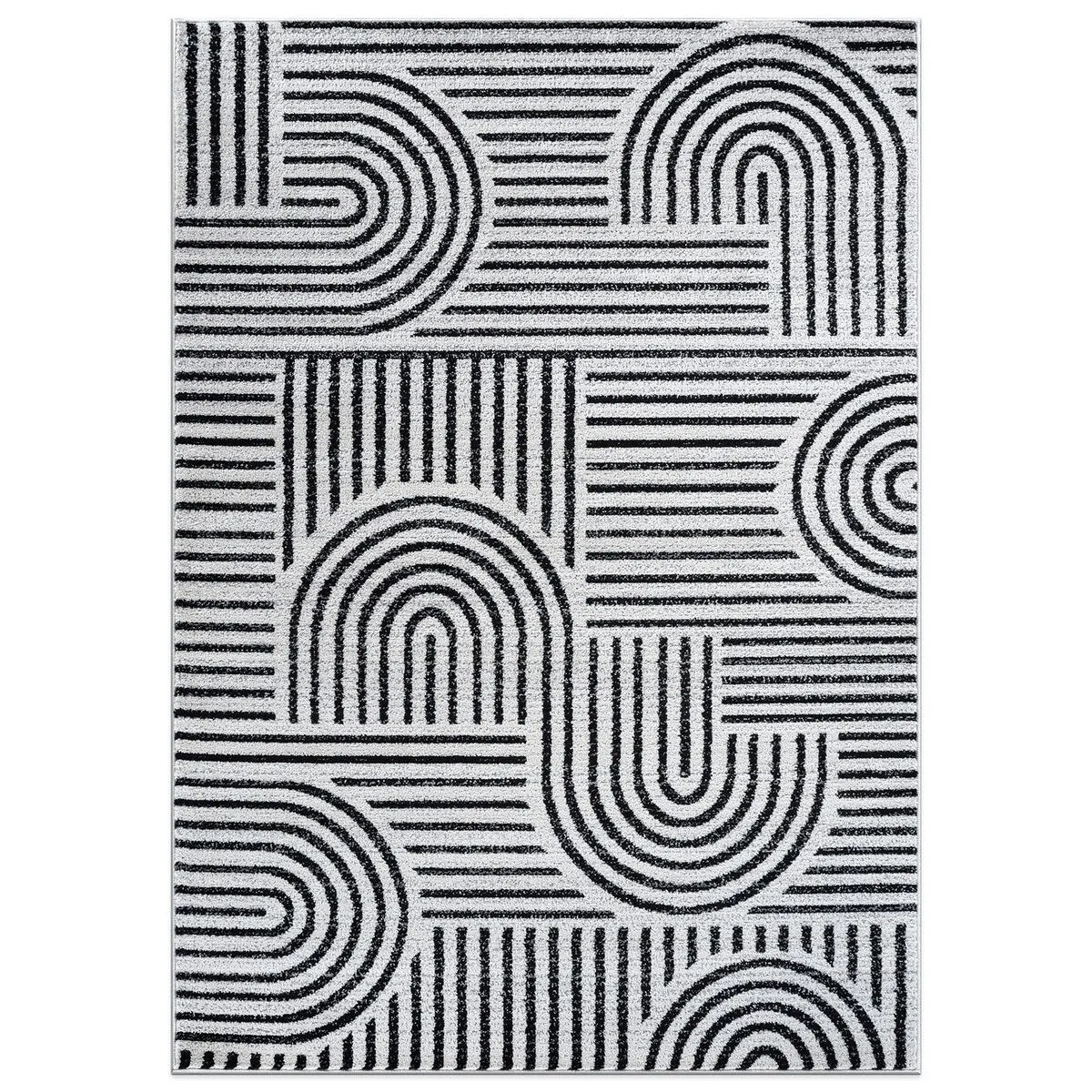 Bohemian Stripe Arch Design Area Rug