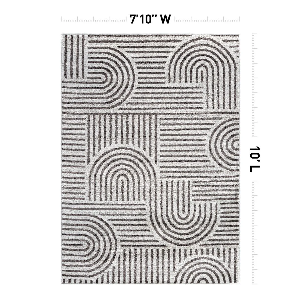 Bohemian Stripe Arch Design Area Rug