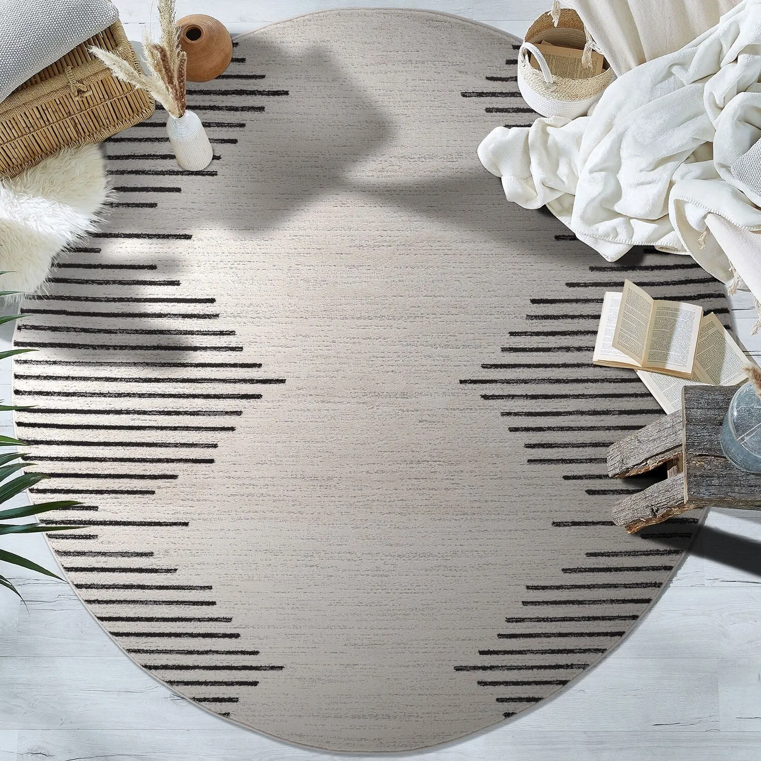 Bohemian Stripe Area Rug