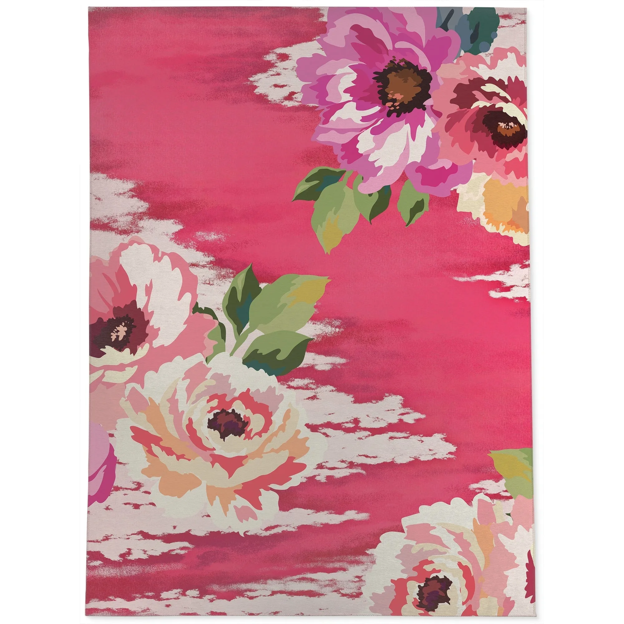 BRIGHT FLORAL Area Rug By Kavka Designs