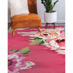 BRIGHT FLORAL Area Rug By Kavka Designs
