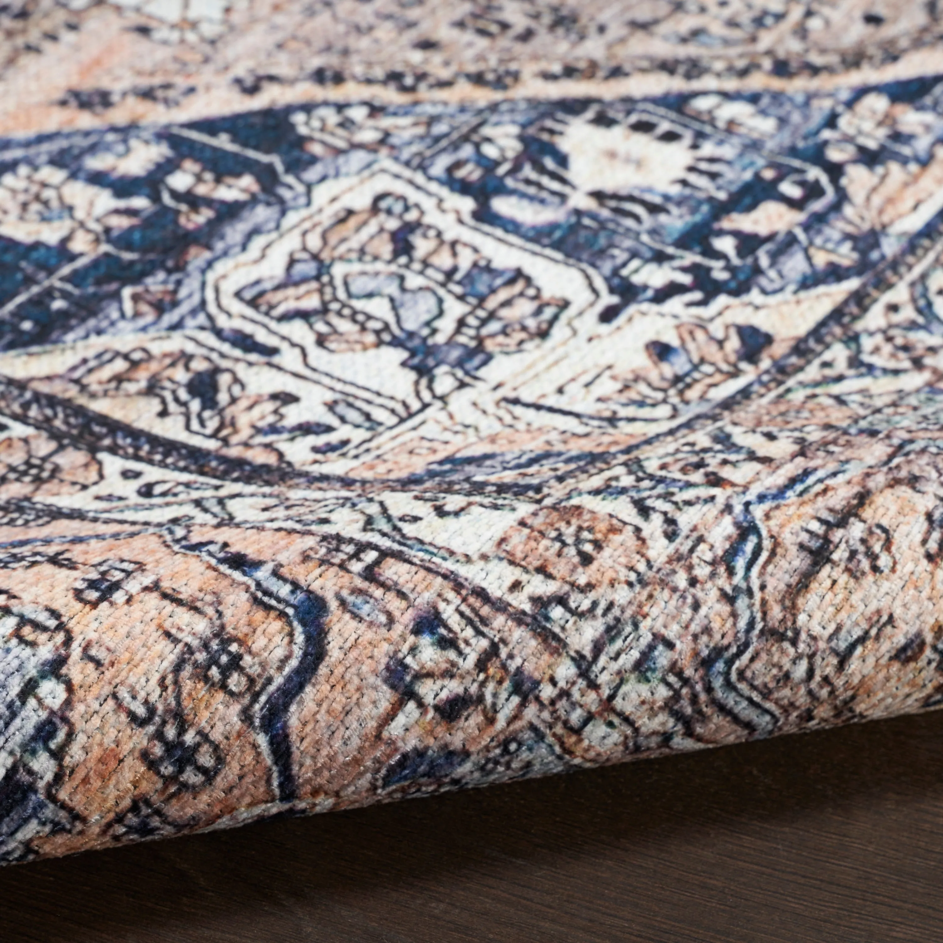 Brilliance Machine Washable Persian Vintage Area Rug