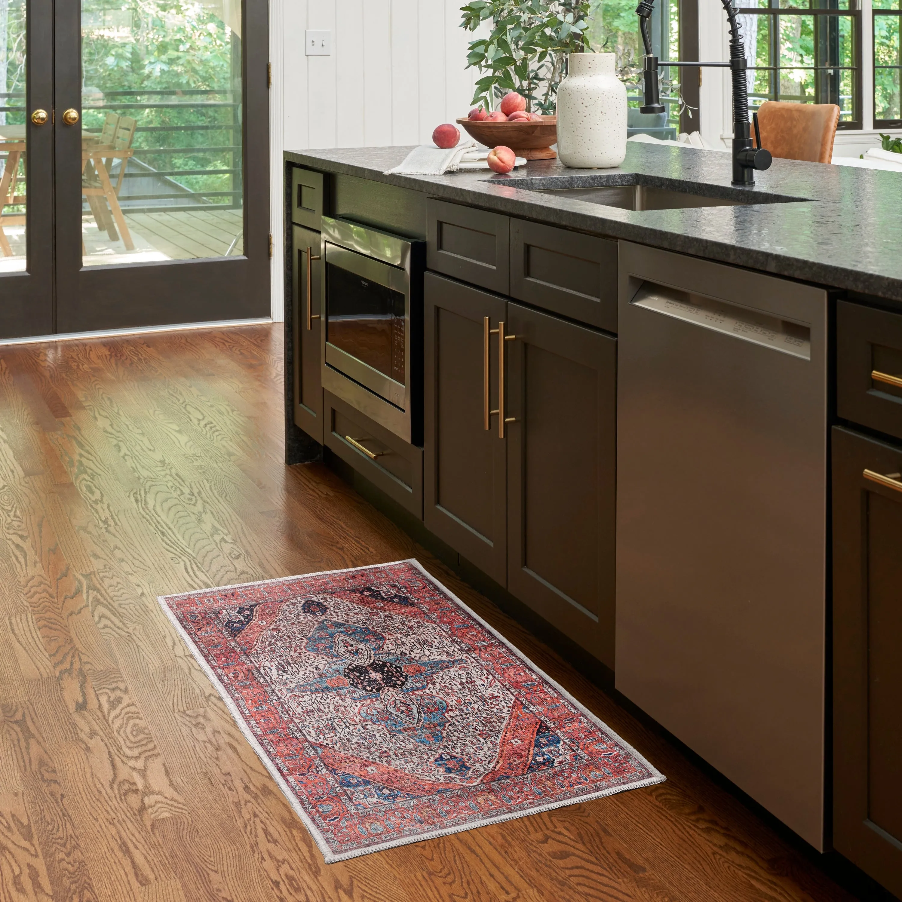 Brilliance Machine Washable Persian Vintage Area Rug