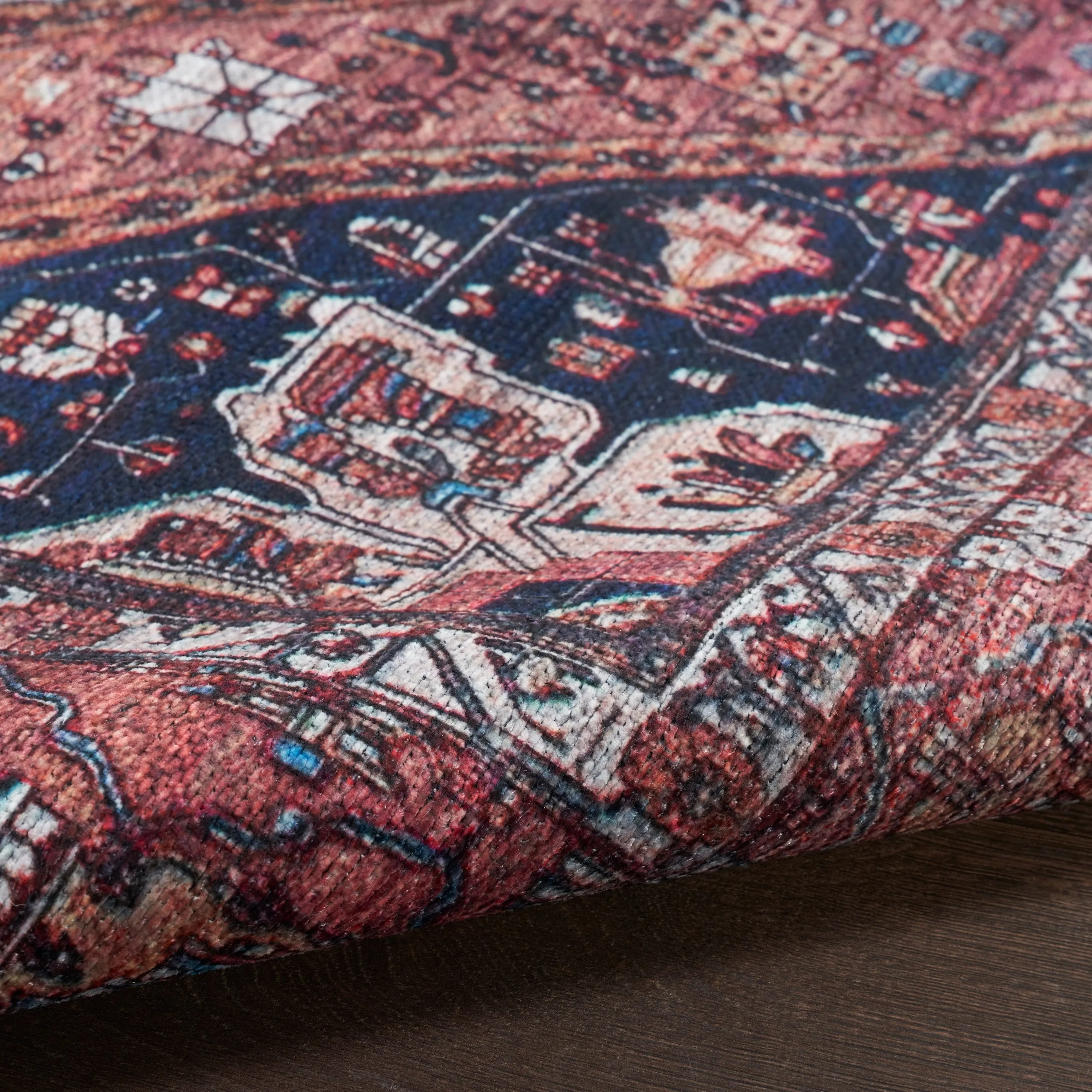 Brilliance Machine Washable Persian Vintage Area Rug