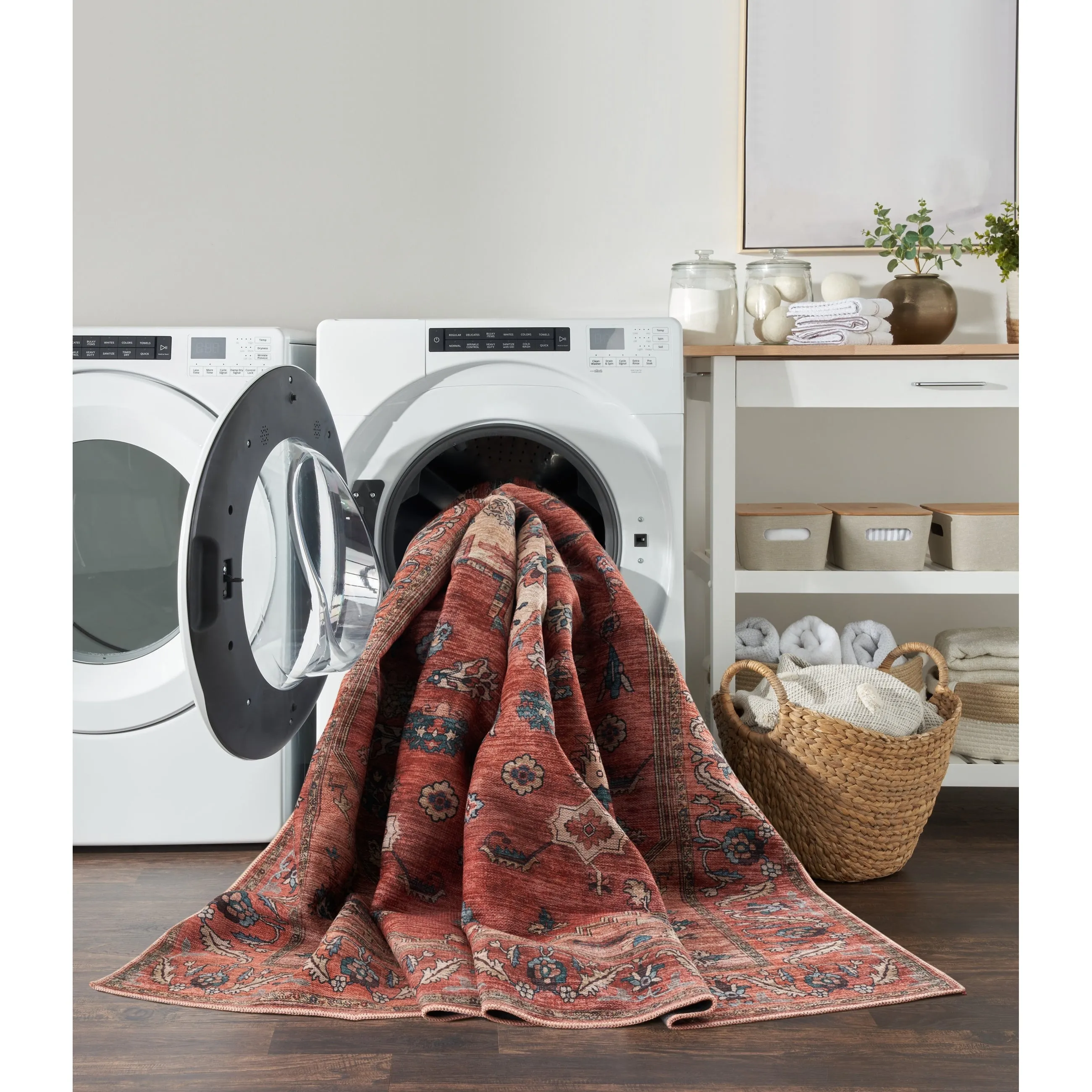 Brilliance Machine Washable Persian Vintage Area Rug