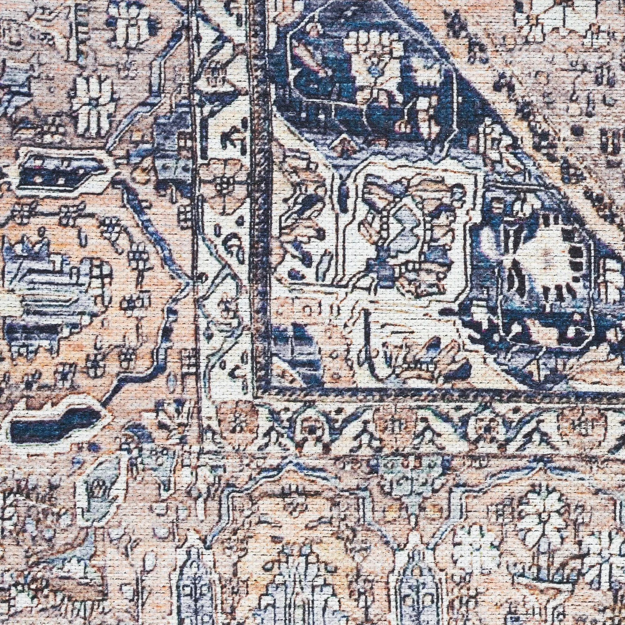 Brilliance Machine Washable Persian Vintage Area Rug