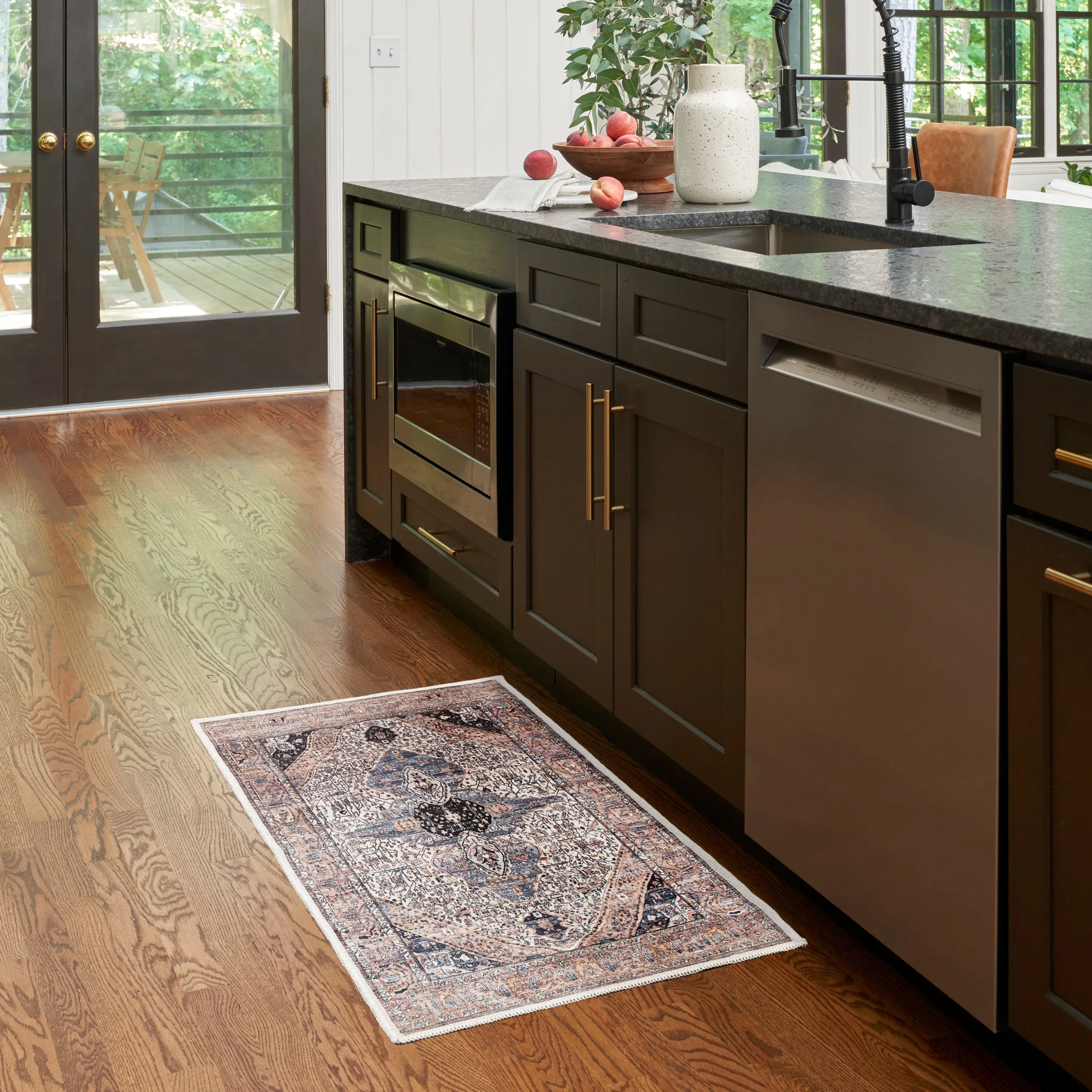 Brilliance Machine Washable Persian Vintage Area Rug