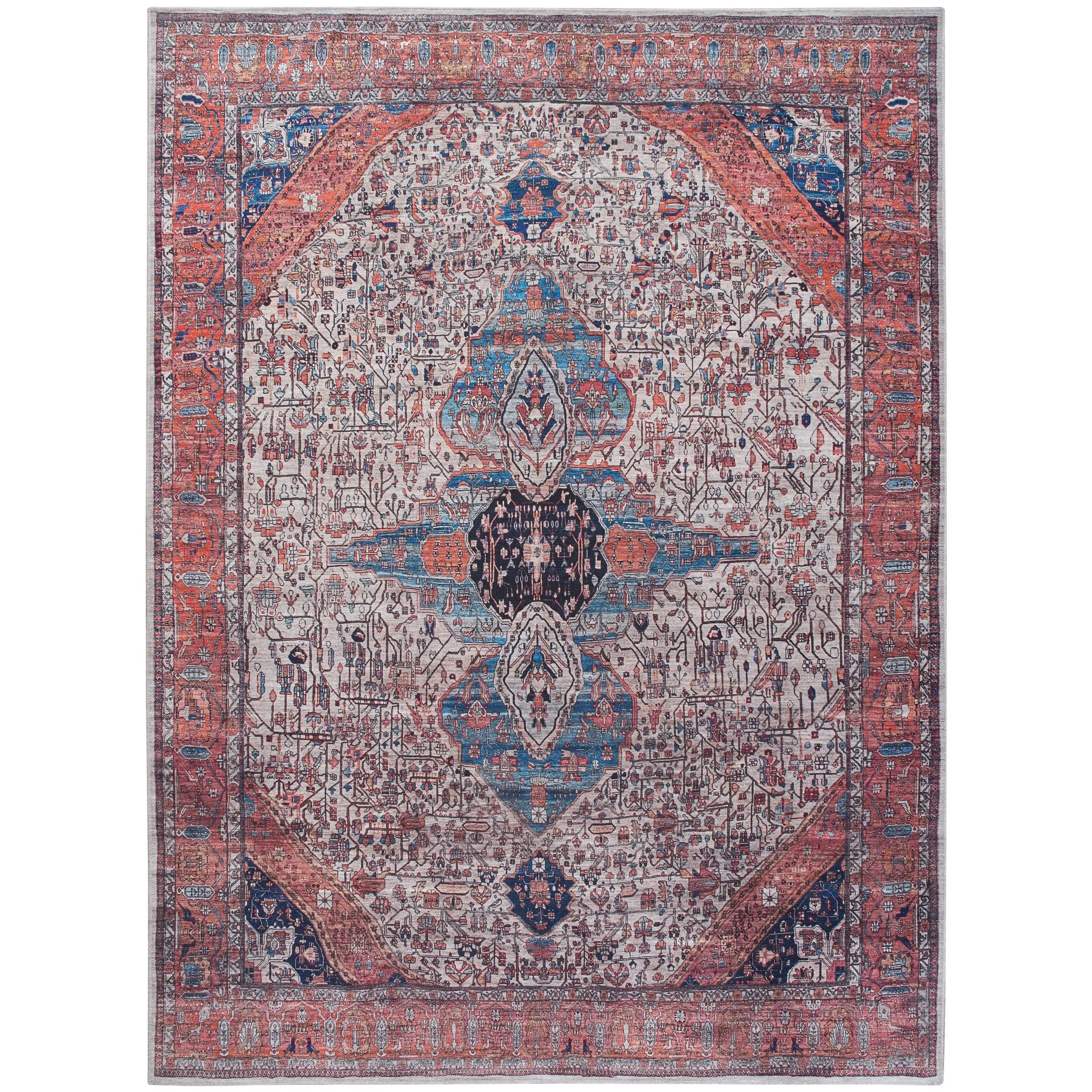 Brilliance Machine Washable Persian Vintage Area Rug