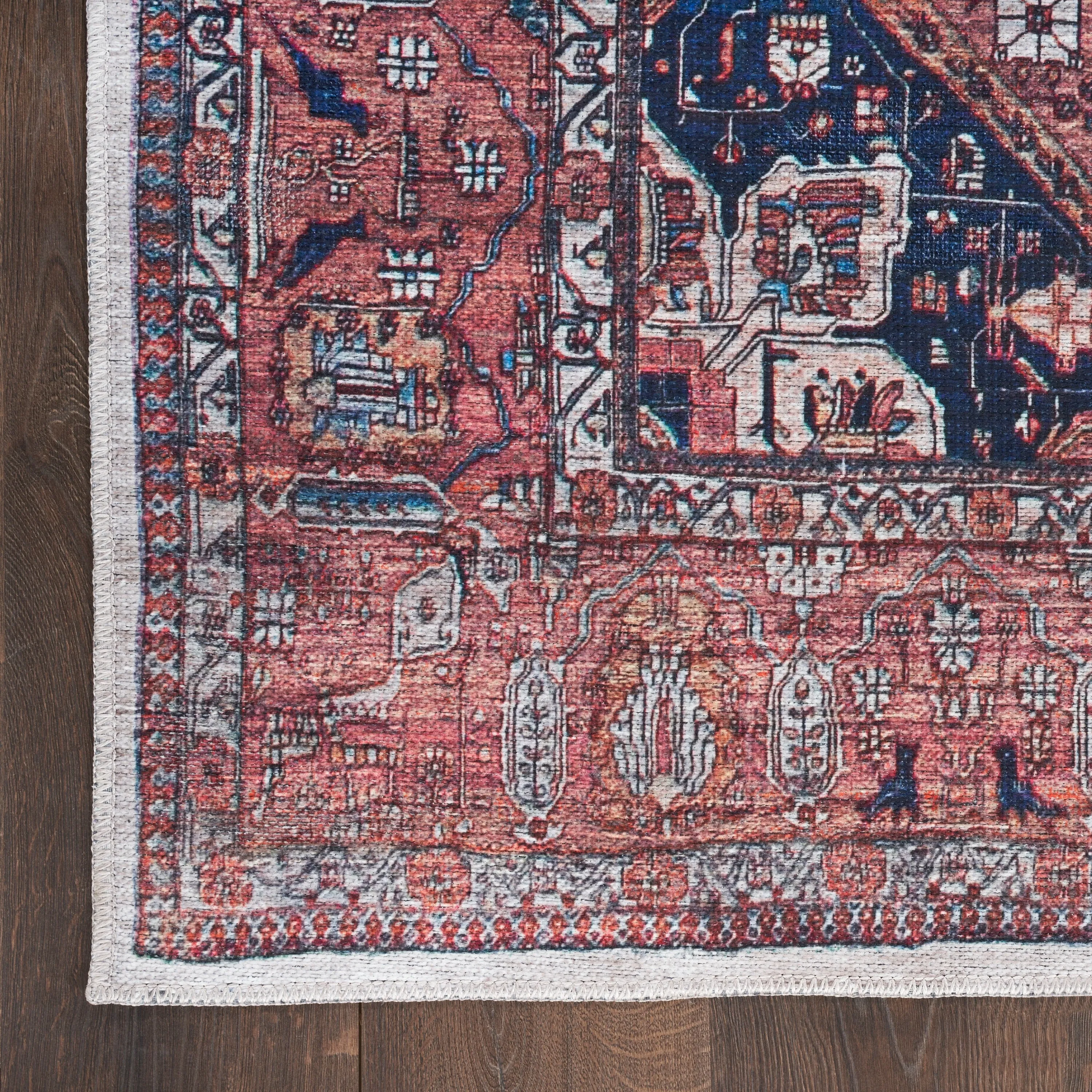 Brilliance Machine Washable Persian Vintage Area Rug