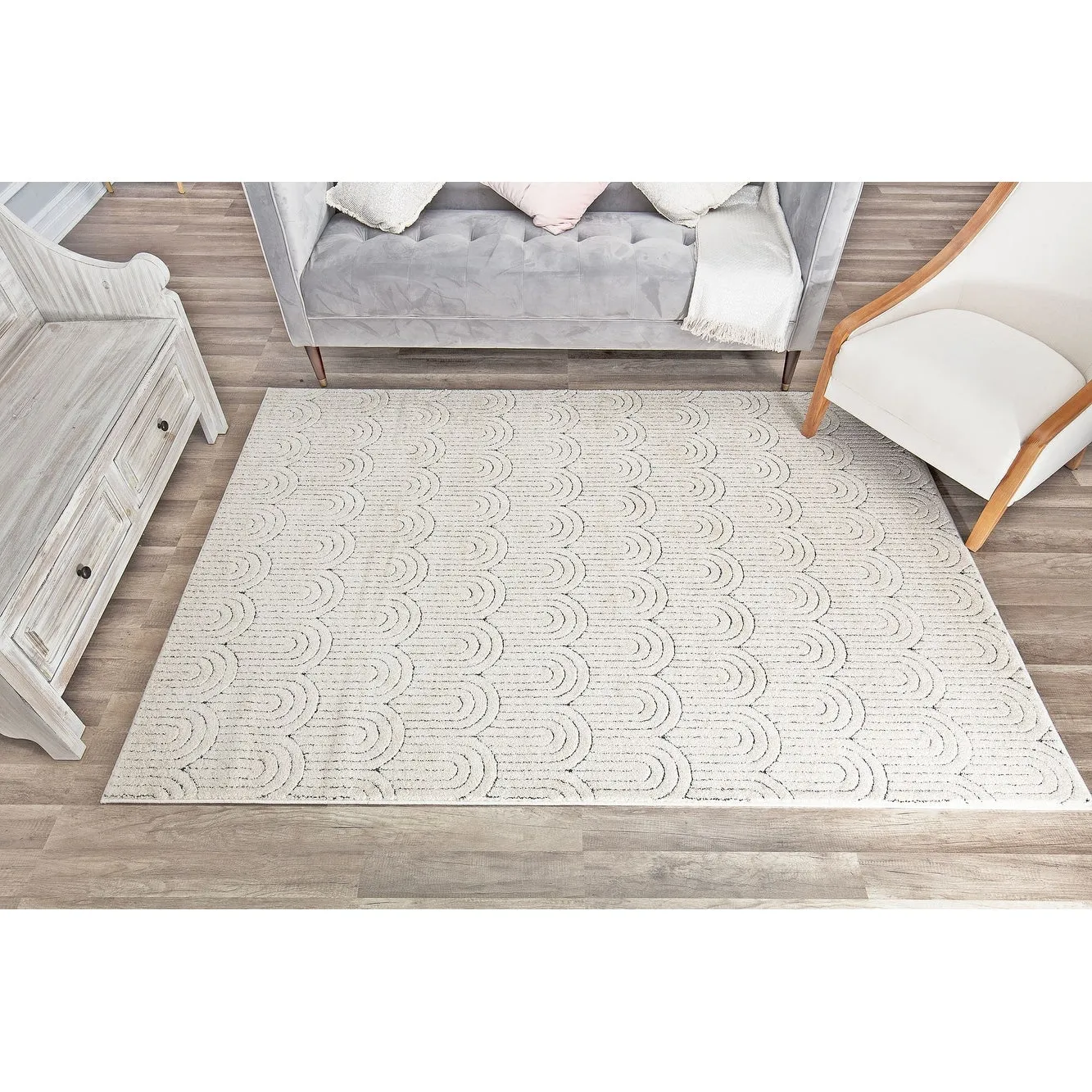 Cadence Contemporary Geometric Area Rug - 2'x4'