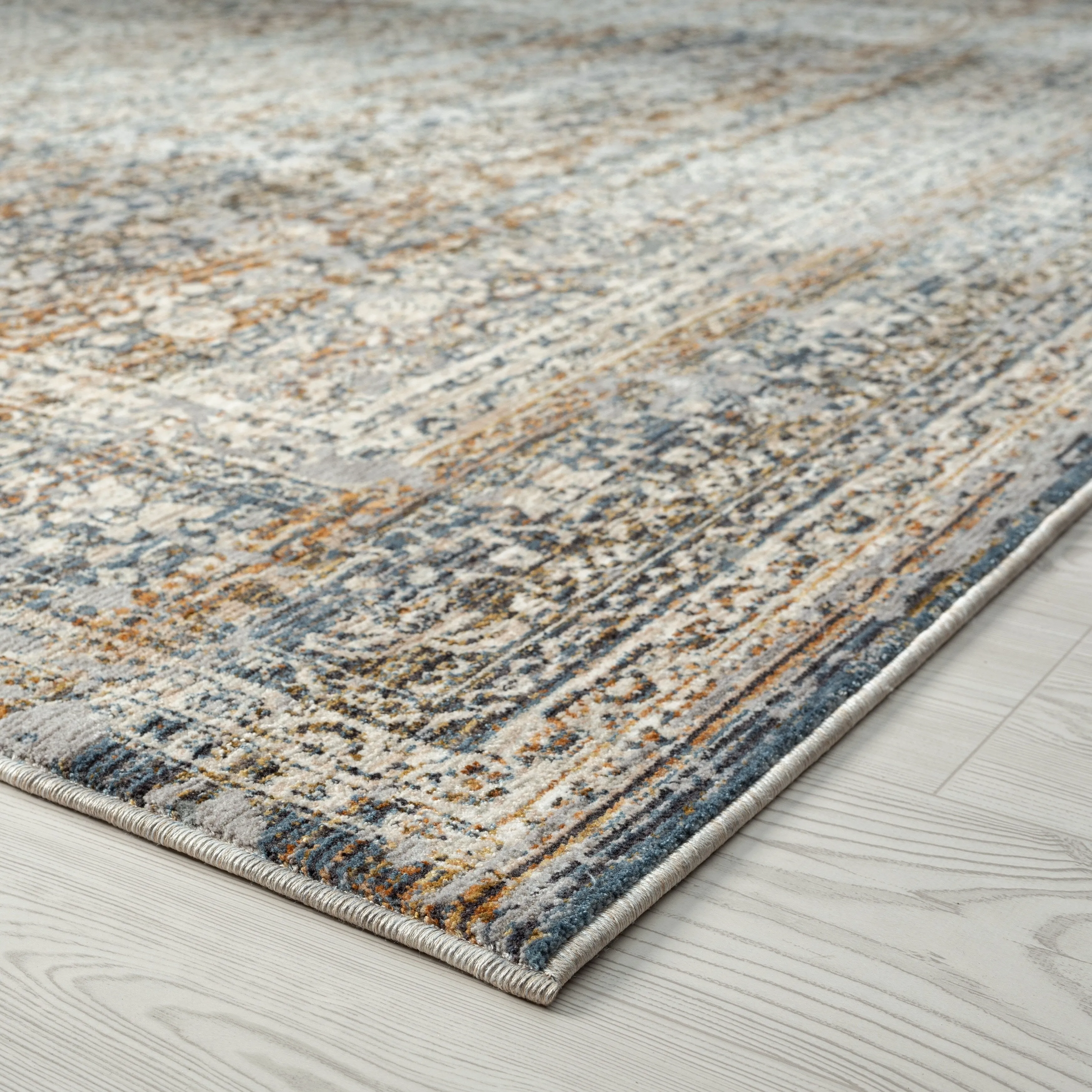 Camilla Vintage Blues/Rust Area Rug