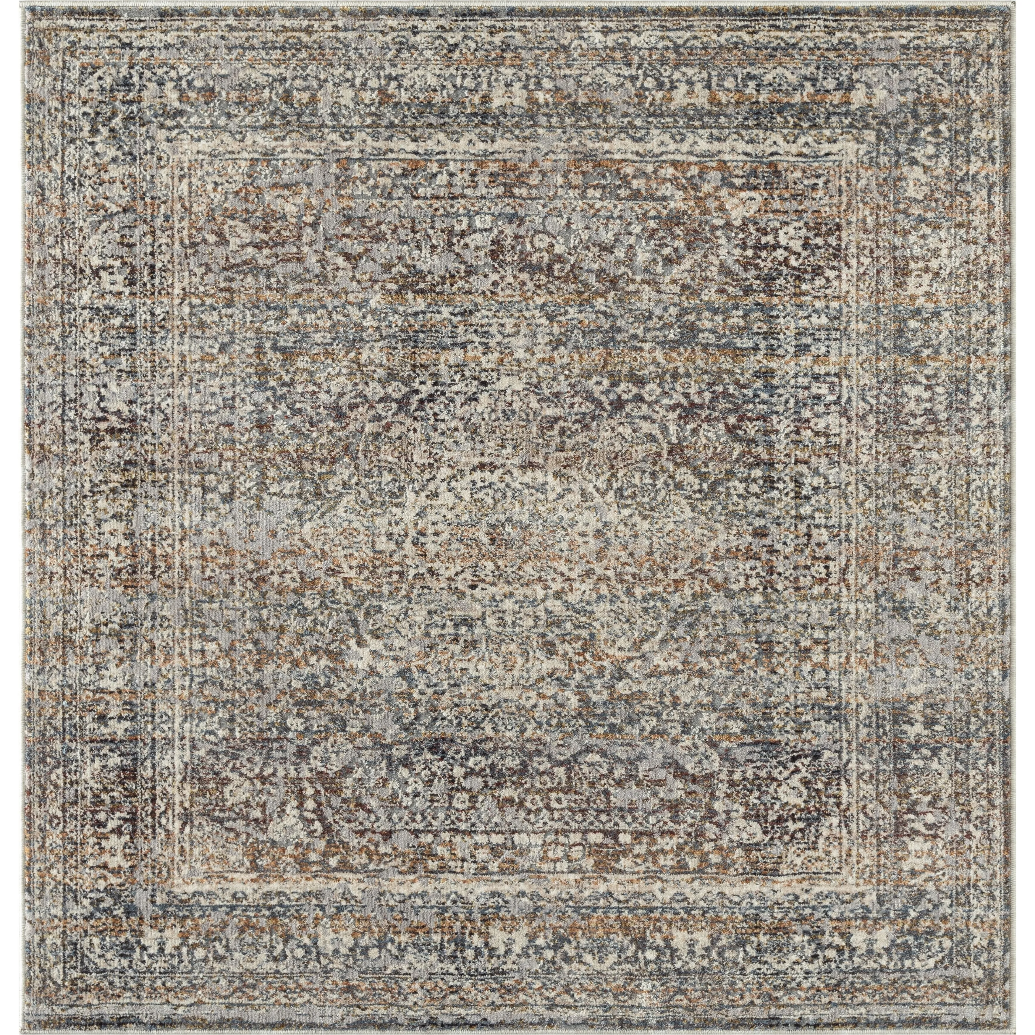 Camilla Vintage Blues/Rust Area Rug