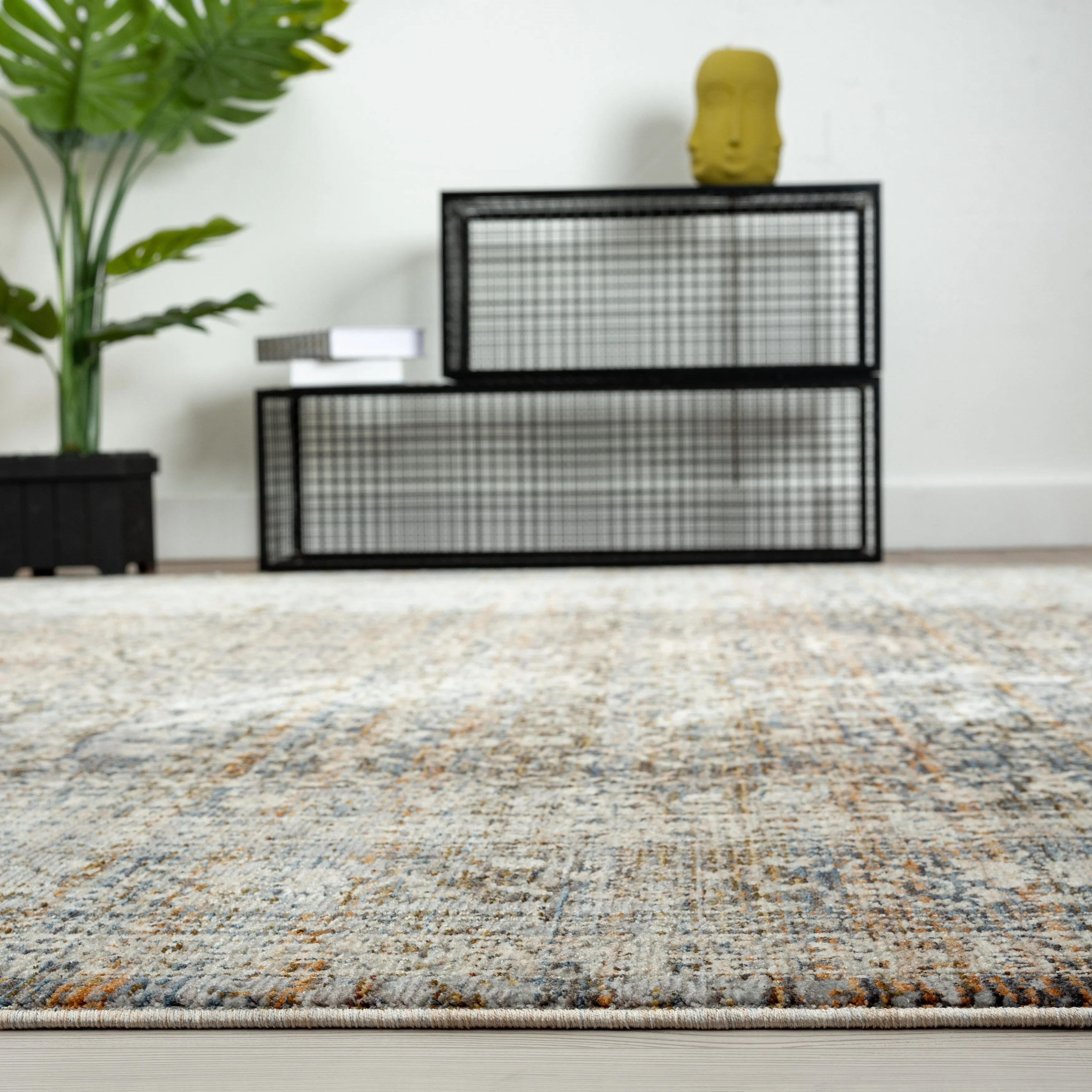 Camilla Vintage Blues/Rust Area Rug