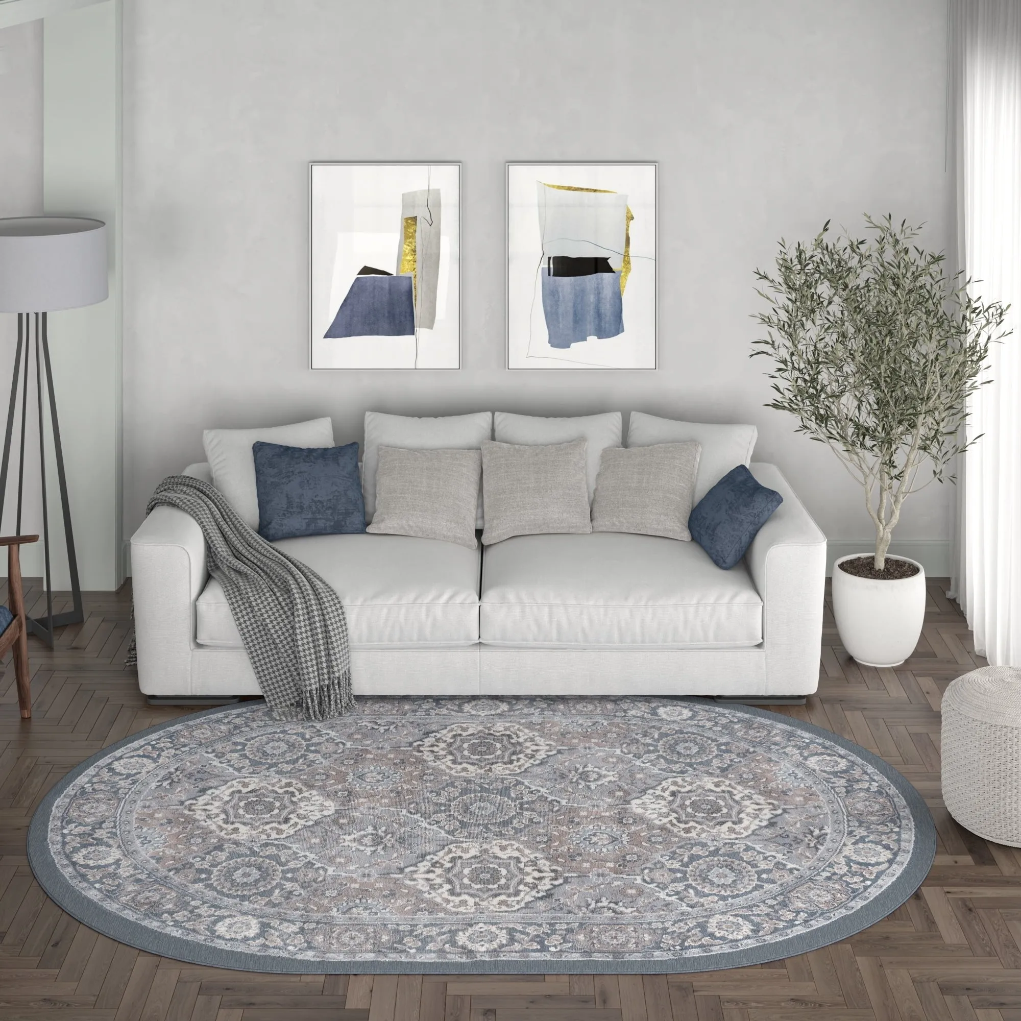 Carrington Traditional Oriental Indoor Area Rug