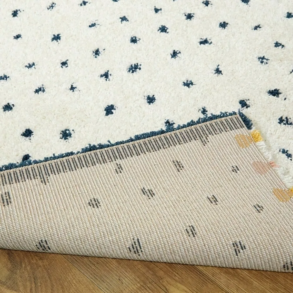 Carson Carrington Abstract Polka Dot Shag Area Rug
