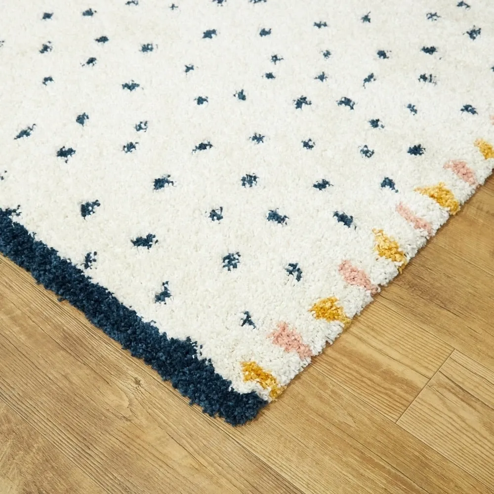 Carson Carrington Abstract Polka Dot Shag Area Rug
