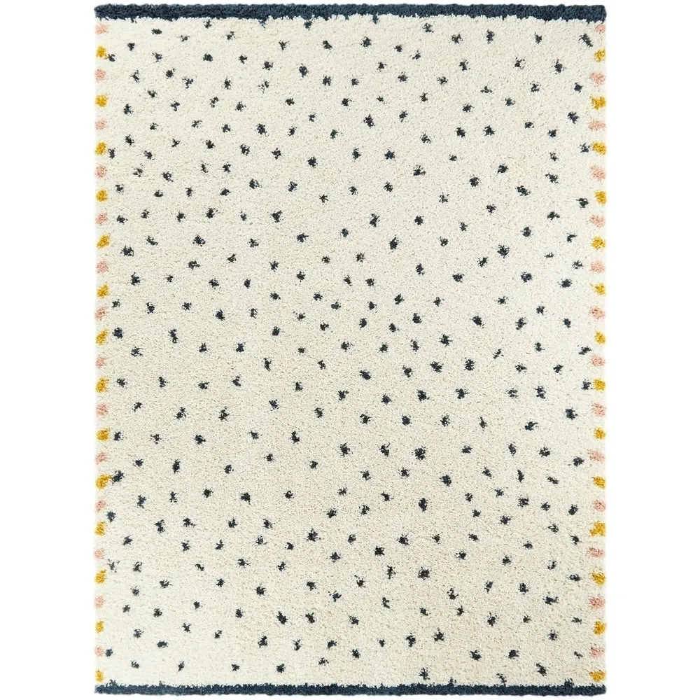 Carson Carrington Abstract Polka Dot Shag Area Rug