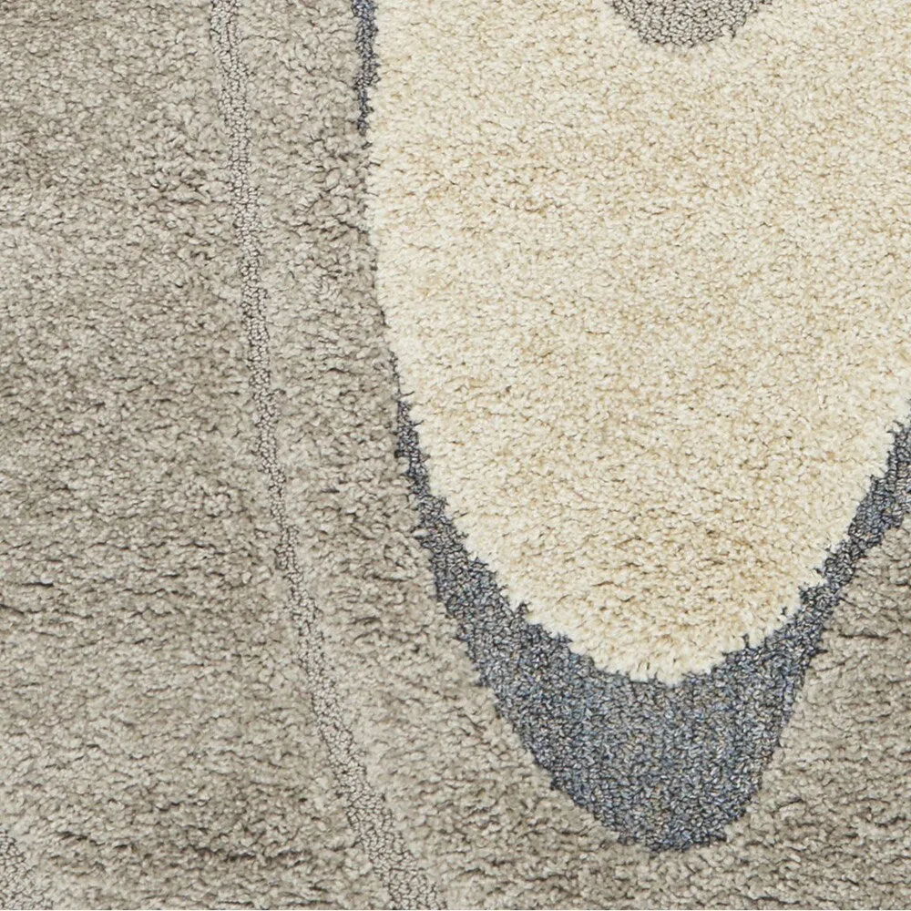 Carson Carrington Drammen Modern Abstract Waves Shag Area Rug
