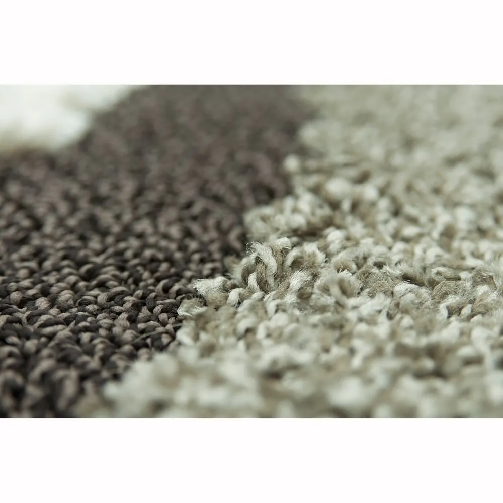 Carson Carrington Drammen Modern Abstract Waves Shag Area Rug