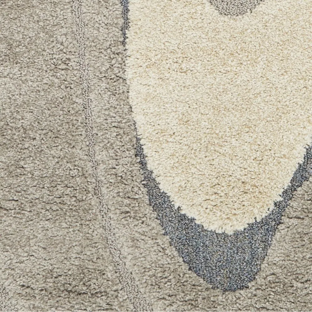 Carson Carrington Drammen Modern Abstract Waves Shag Area Rug